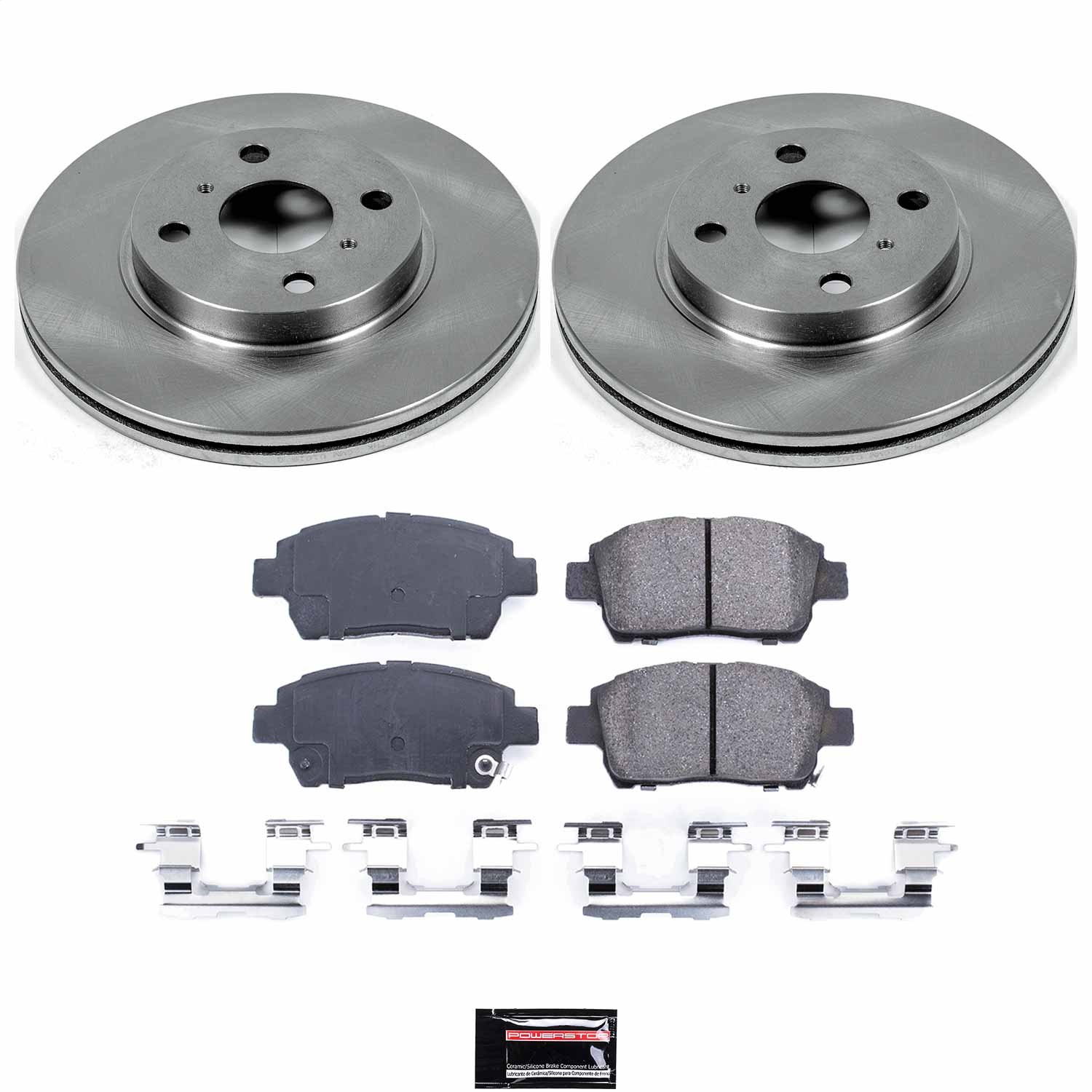 Power Stop - KOE109 - Front - Disc Brake Pad and Rotor Kit