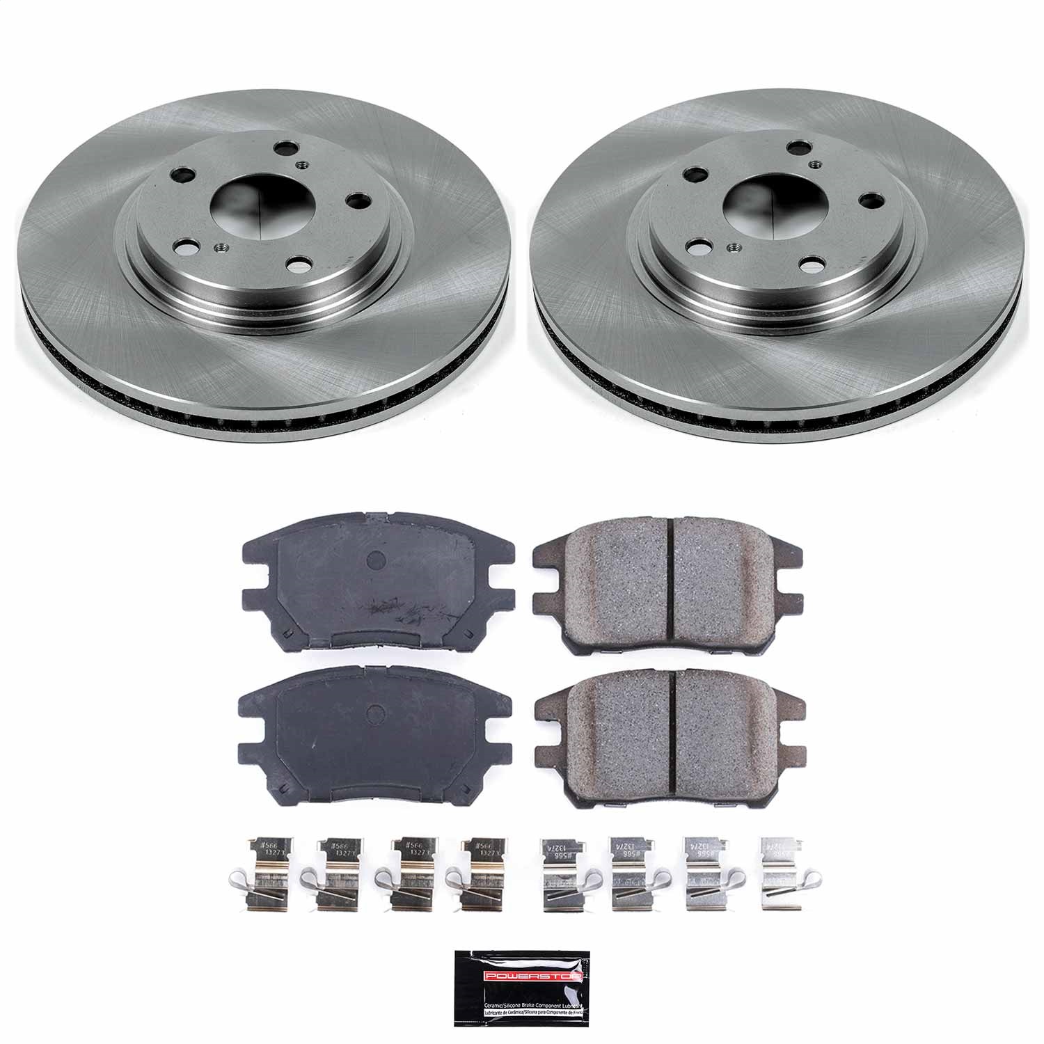 Power Stop - KOE1146 - Front - Disc Brake Pad and Rotor Kit