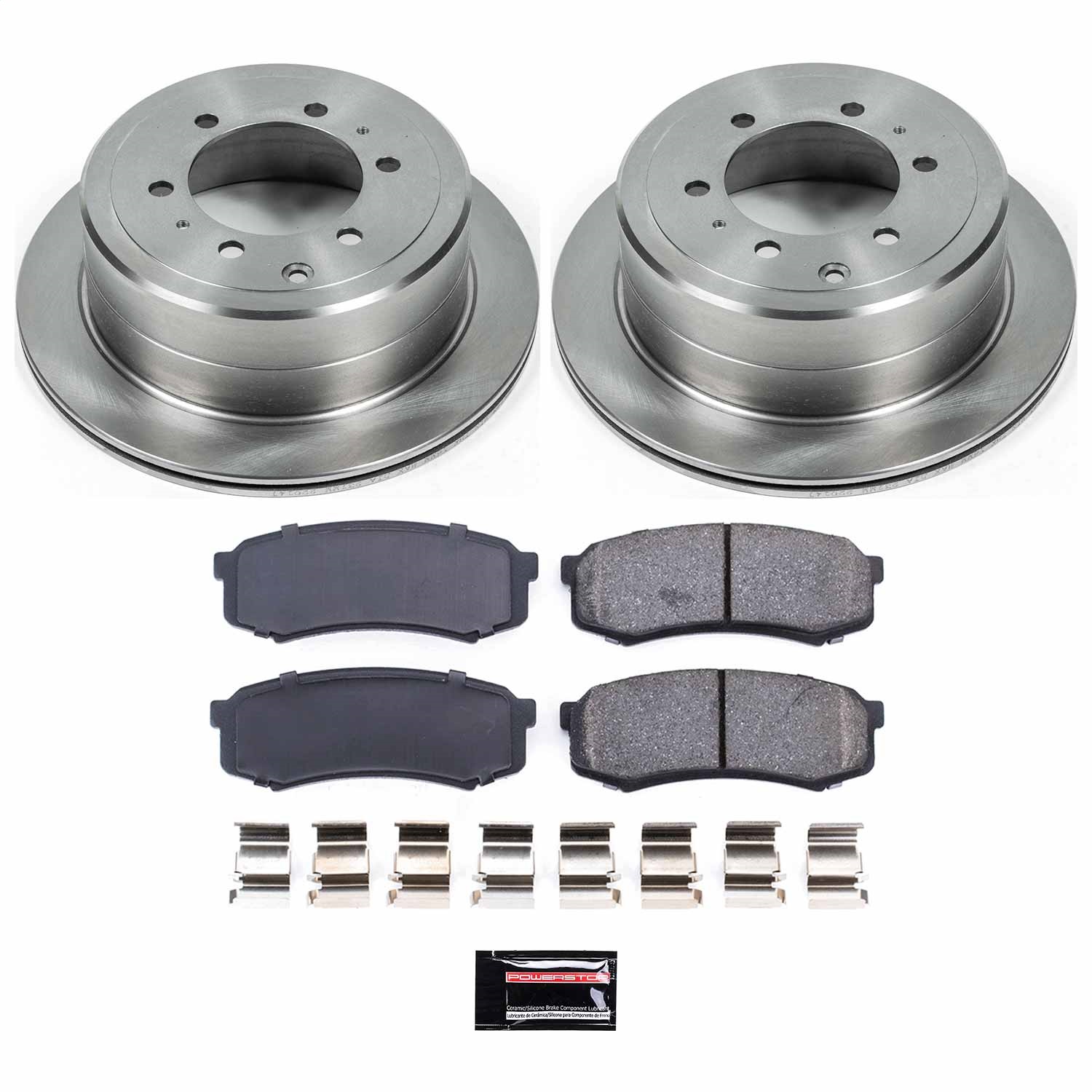 Power Stop - KOE1156 - Rear - Disc Brake Pad and Rotor Kit