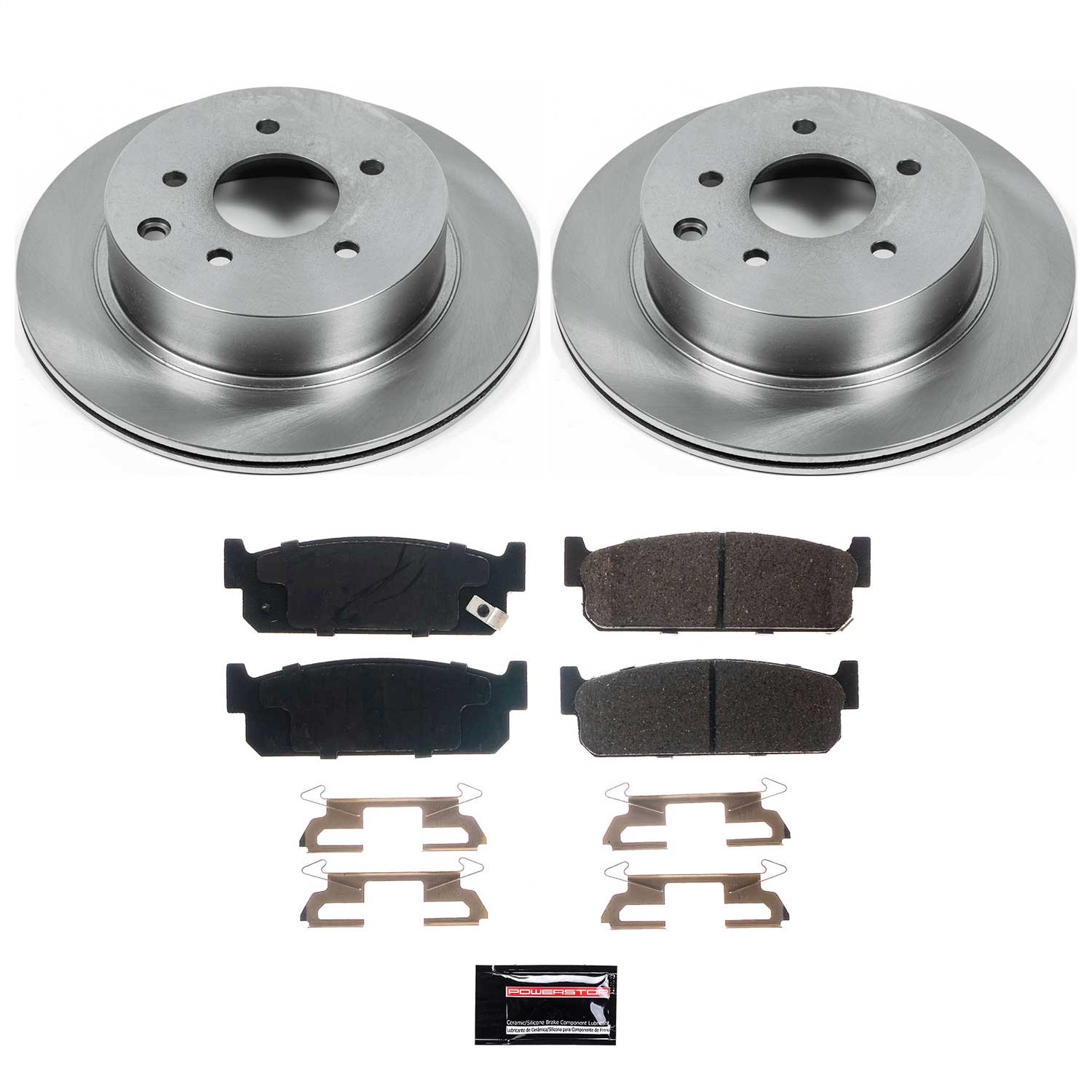 Power Stop - KOE1165 - Rear - Disc Brake Pad and Rotor Kit