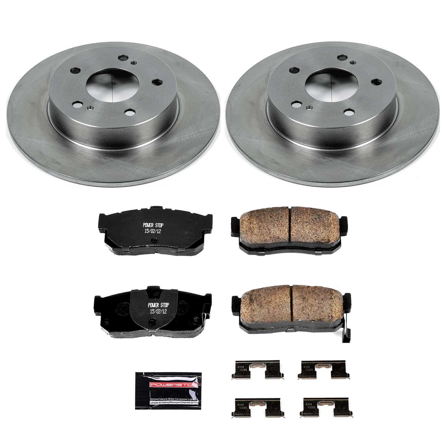 Power Stop - KOE1168 - Rear - Disc Brake Pad and Rotor Kit