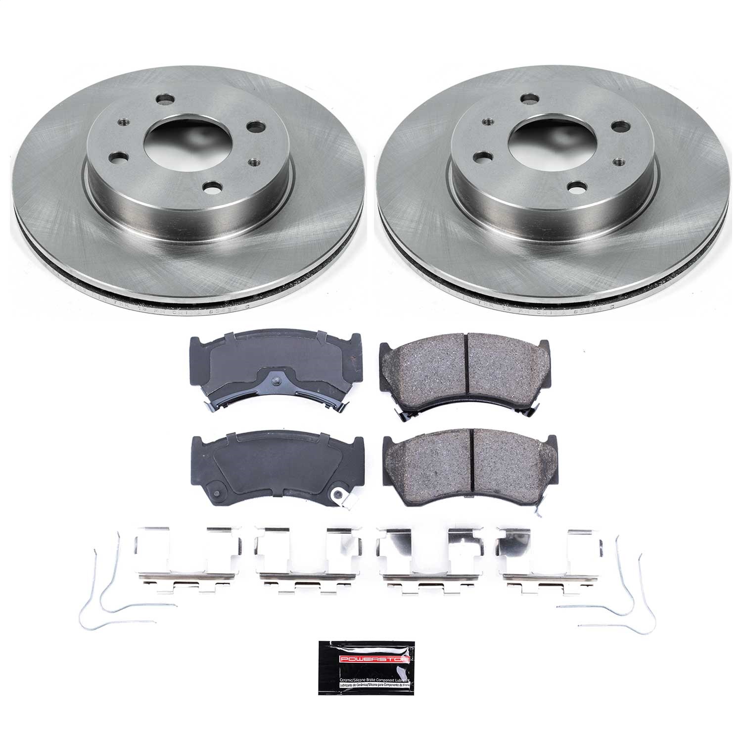 Power Stop - KOE1172 - Front - Disc Brake Pad and Rotor Kit