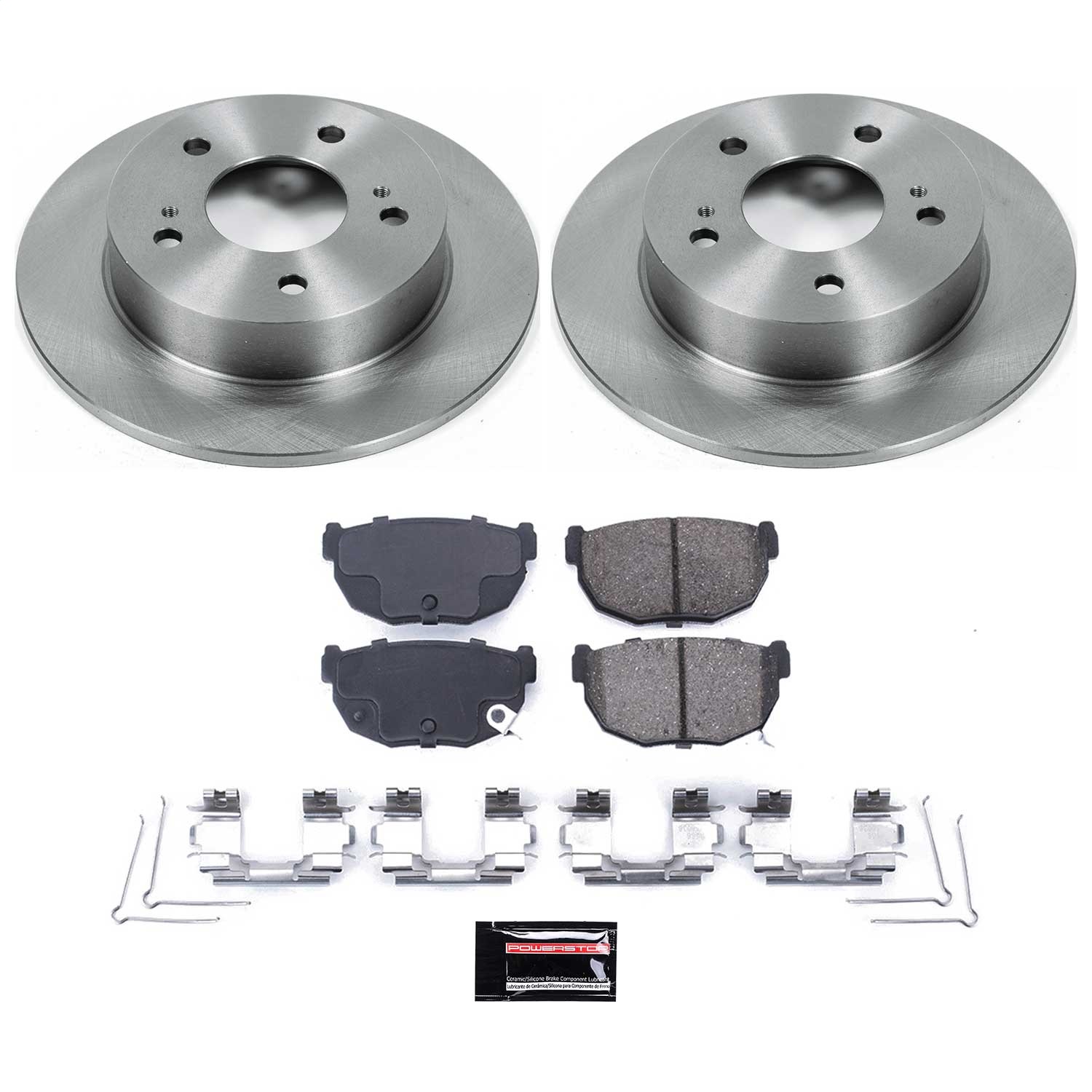 Power Stop - KOE1174 - Rear - Disc Brake Pad and Rotor Kit