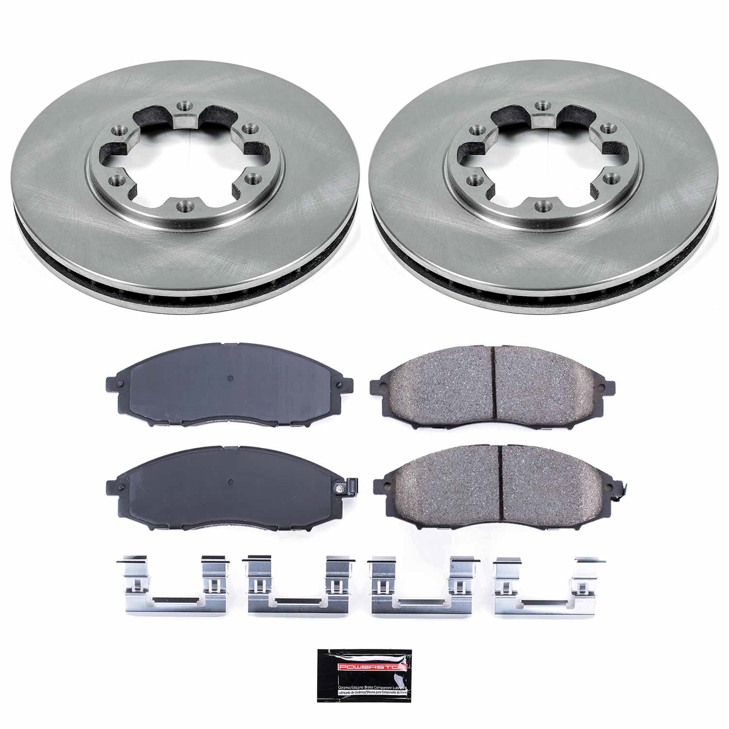 Power Stop - KOE1176 - Front - Disc Brake Pad and Rotor Kit