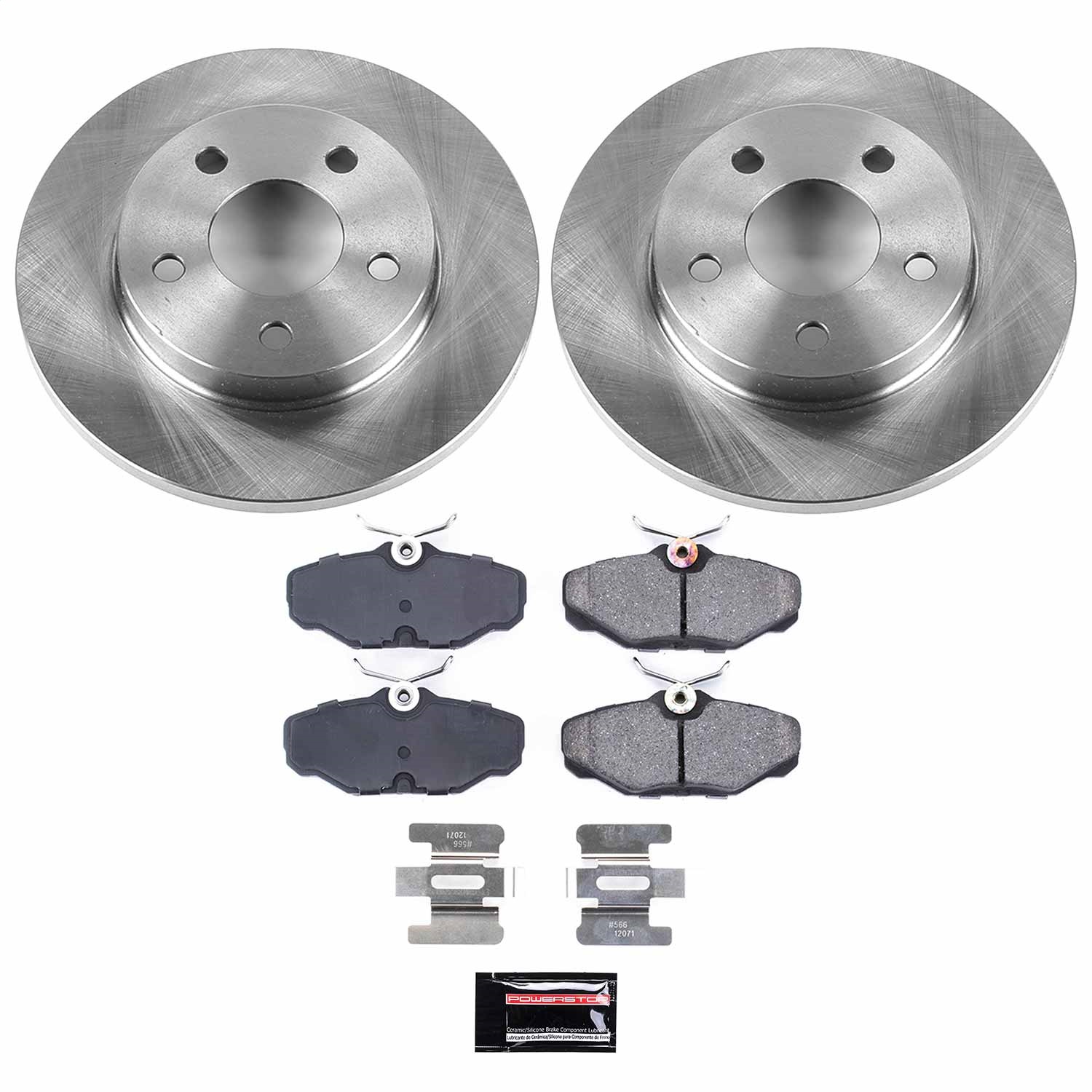 Power Stop - KOE1298 - Rear - Disc Brake Pad and Rotor Kit