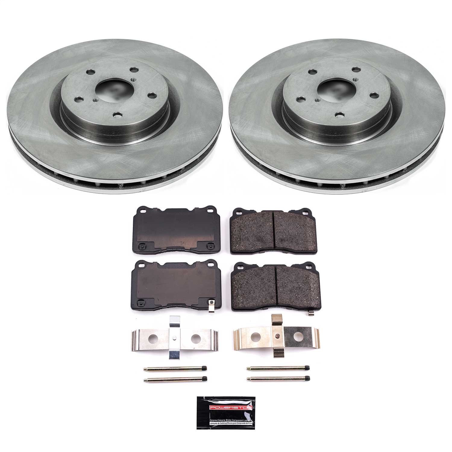 Power Stop - KOE131 - Front - Disc Brake Pad and Rotor Kit