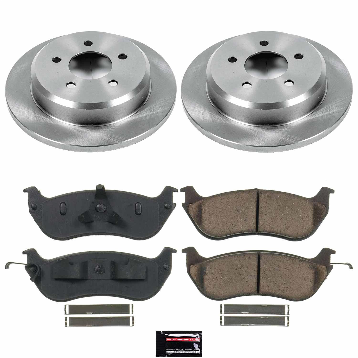Power Stop - KOE1331 - Rear - Disc Brake Pad and Rotor Kit