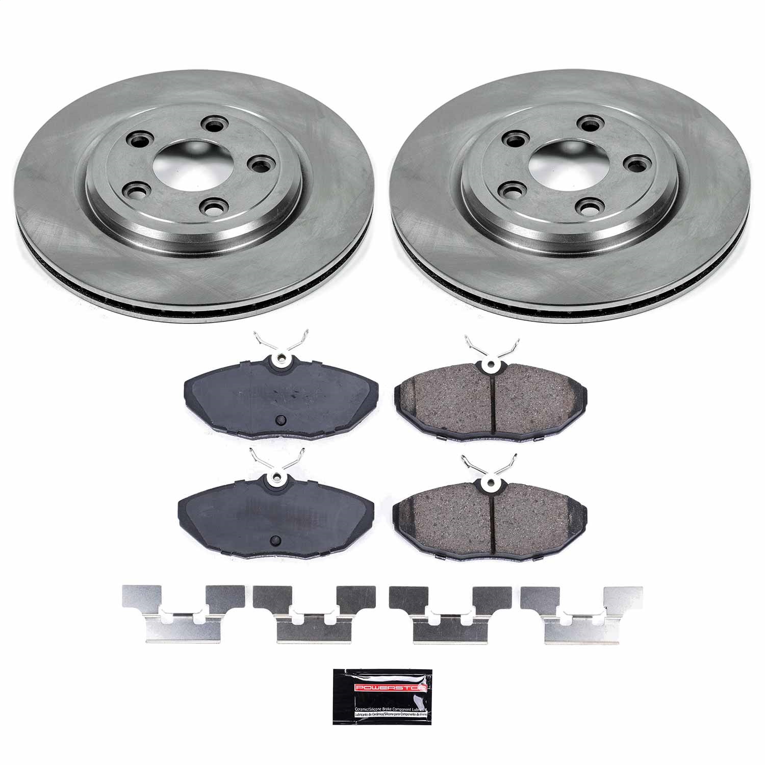 Power Stop - KOE1361 - Rear - Disc Brake Pad and Rotor Kit
