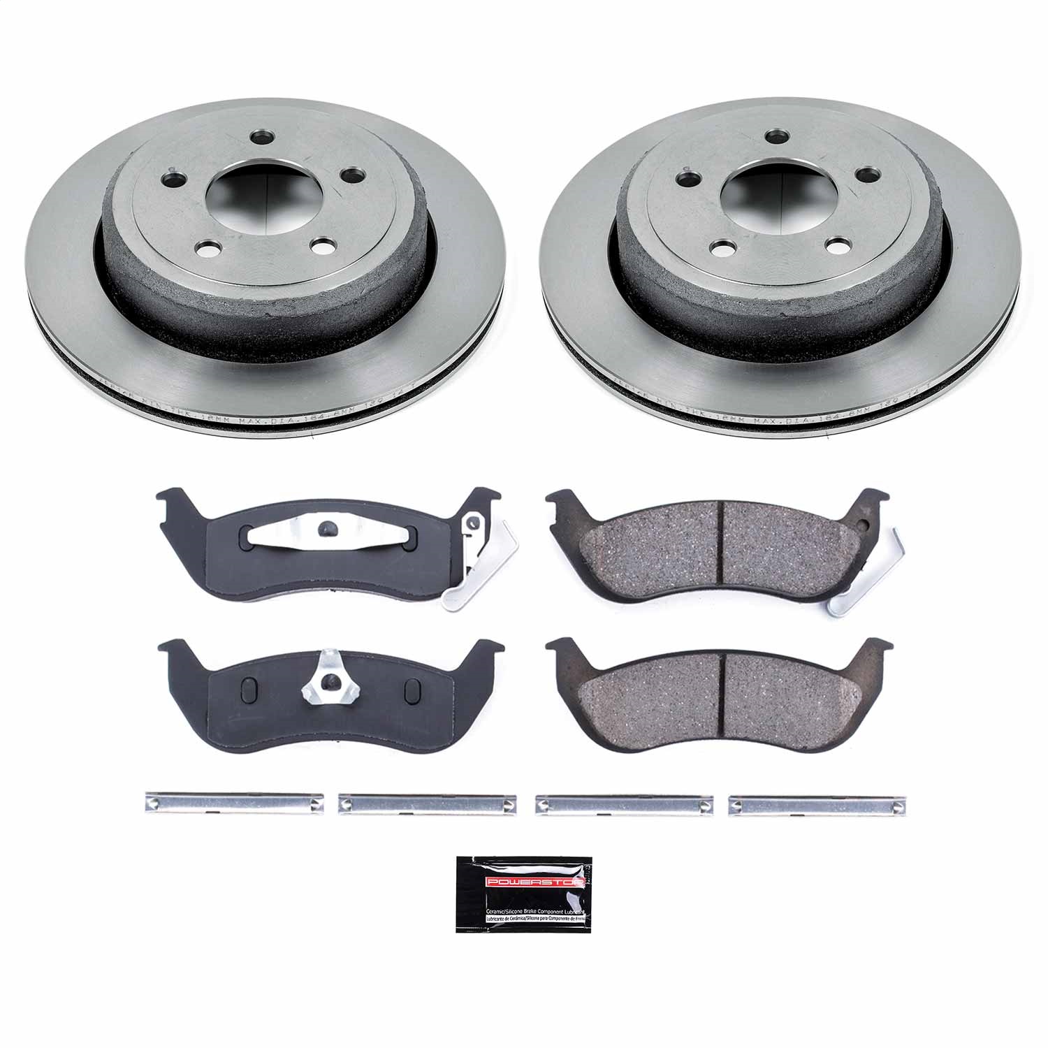 Power Stop - KOE1368 - Rear - Disc Brake Pad and Rotor Kit