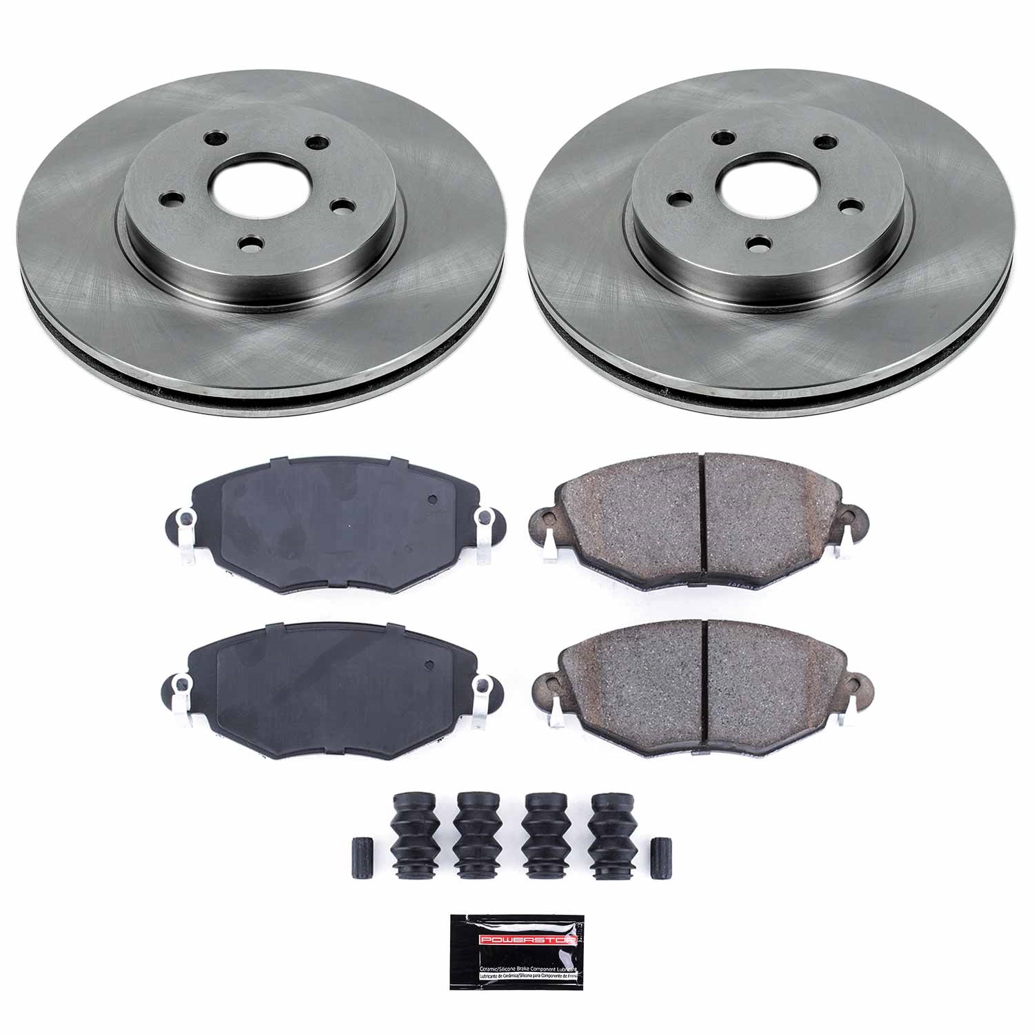 Power Stop - KOE1373 - Front - Disc Brake Pad and Rotor Kit