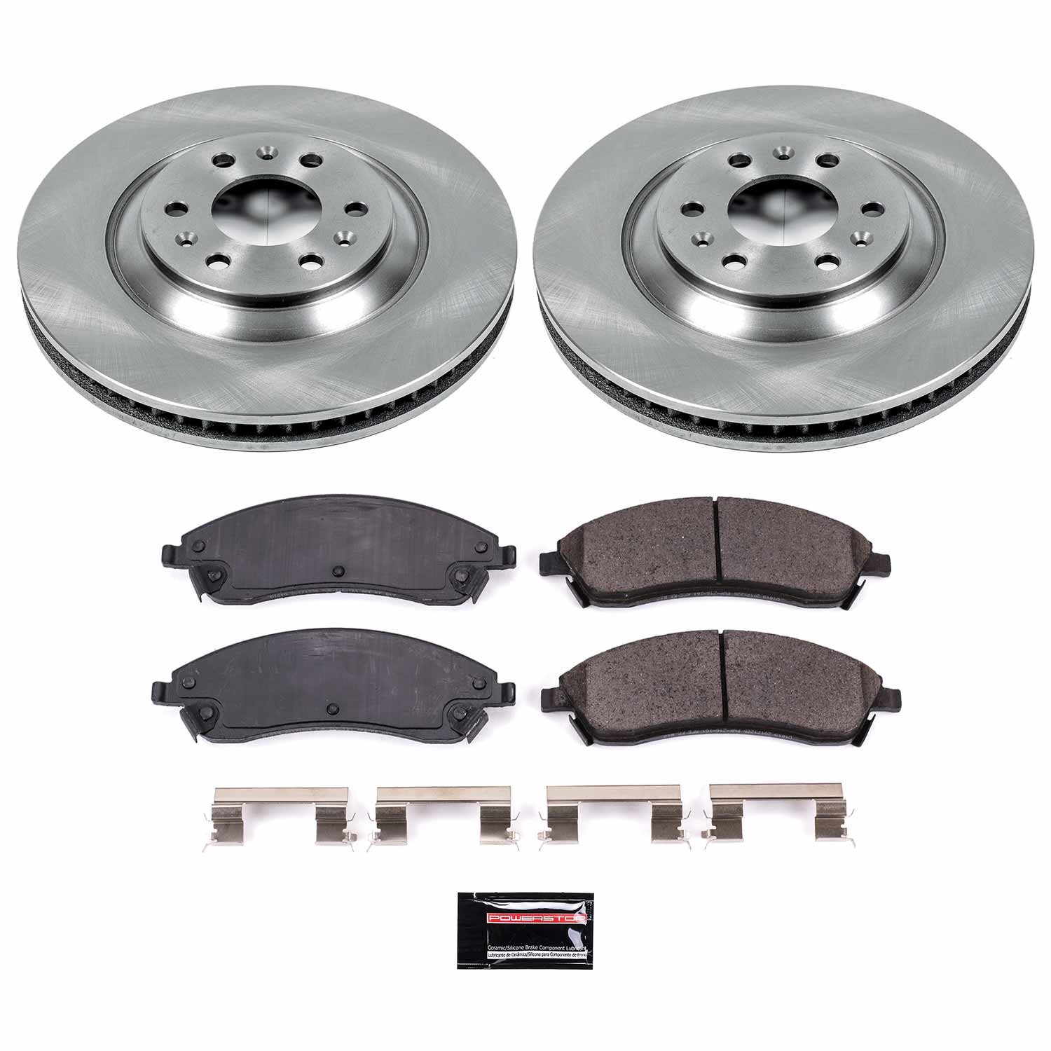 Power Stop - KOE1449 - Front - Disc Brake Pad and Rotor Kit