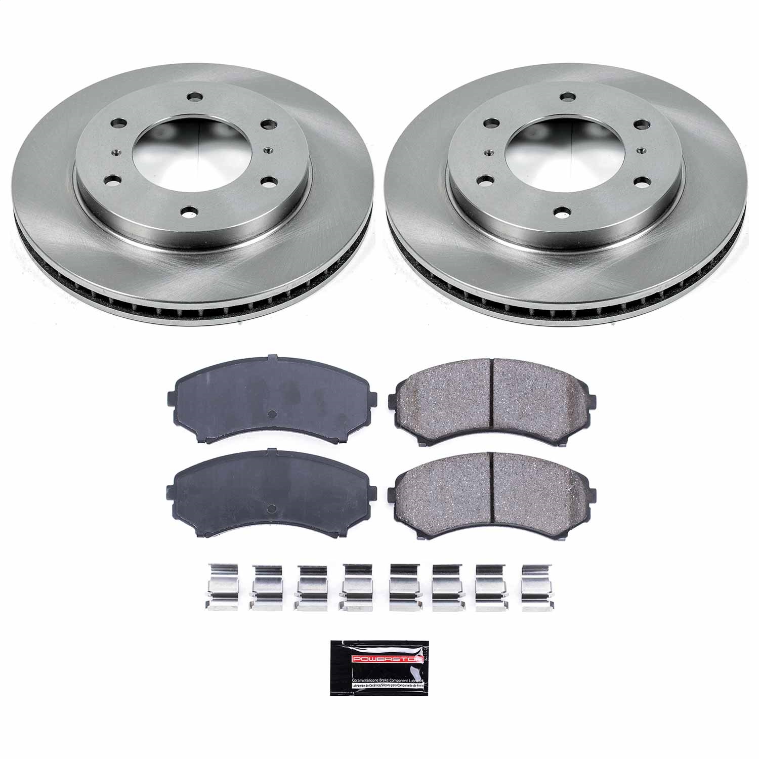 Power Stop - KOE148 - Front - Disc Brake Pad and Rotor Kit