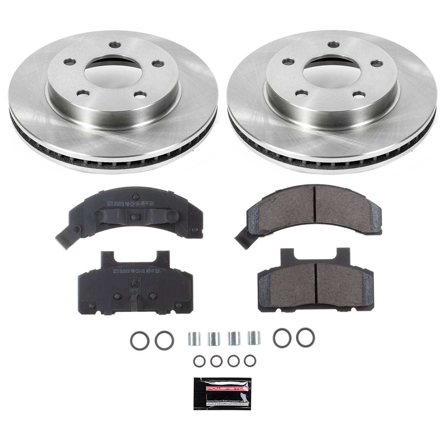 Power Stop - KOE1487 - Front - Disc Brake Pad and Rotor Kit