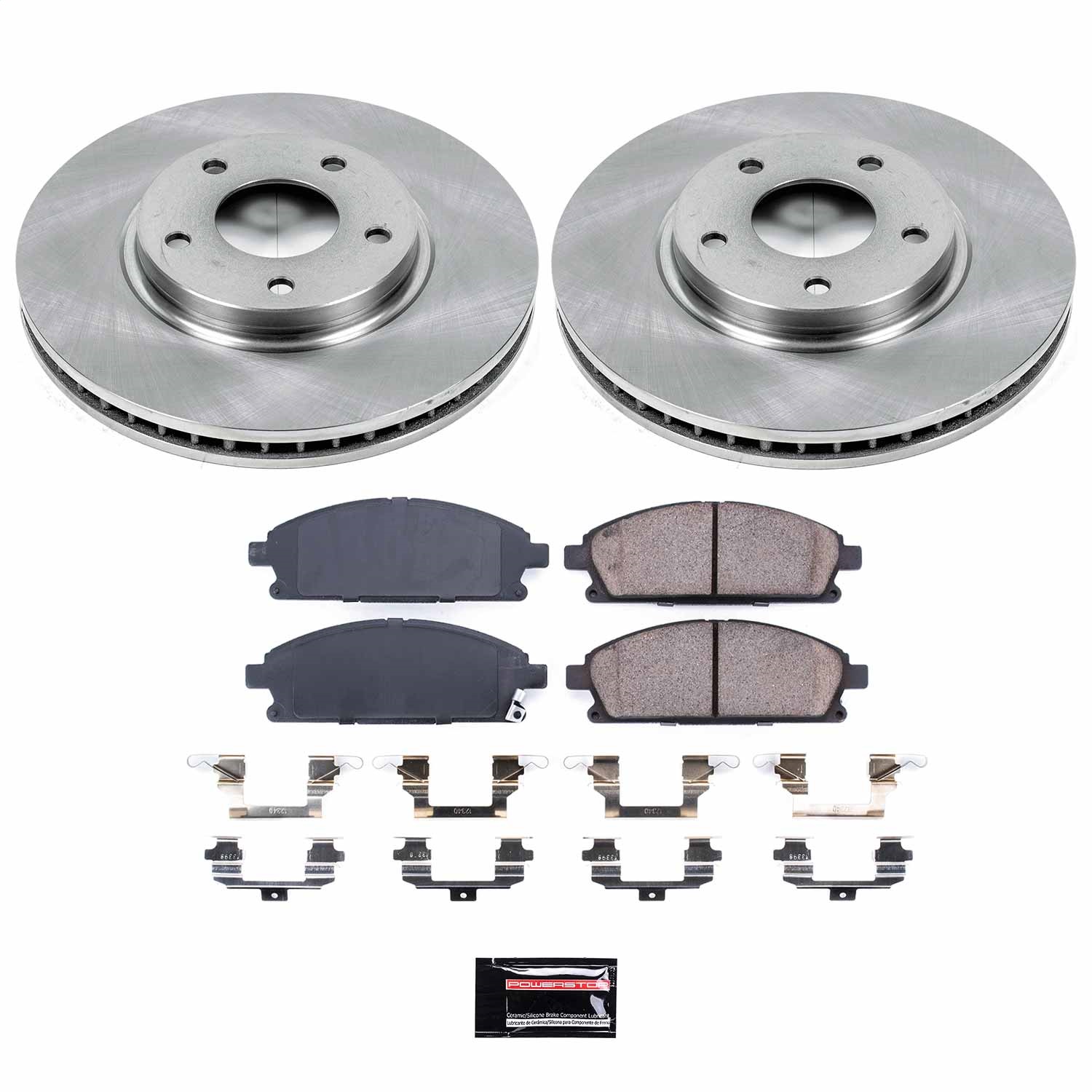 Power Stop - KOE150 - Front - Disc Brake Pad and Rotor Kit