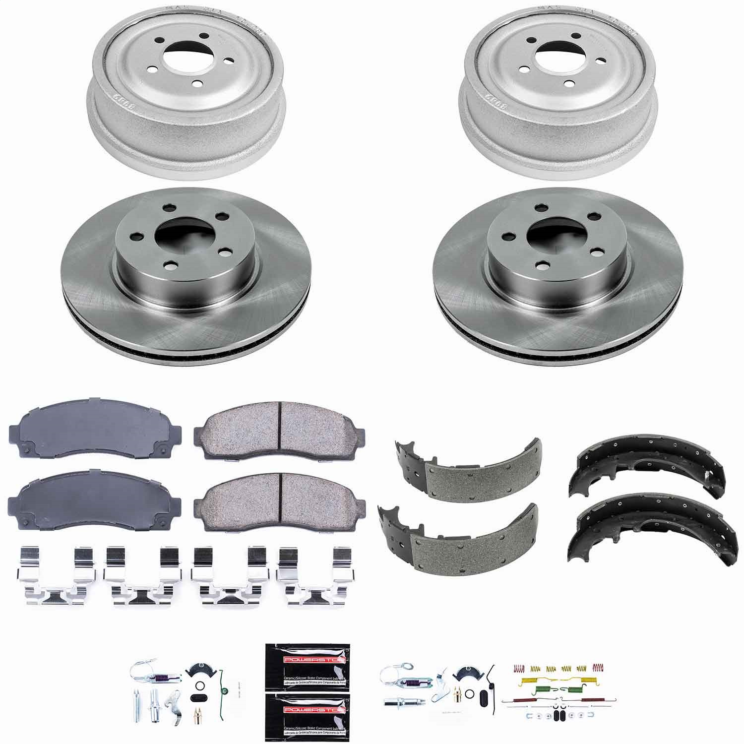 Power Stop - KOE15005DK - Complete Vehicle Disc/Drum Brake Kit