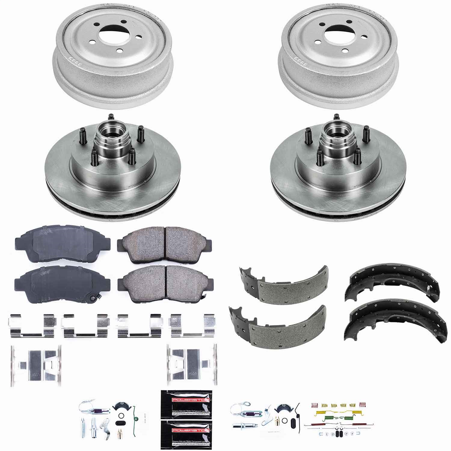 Power Stop - KOE15007DK - Complete Vehicle Disc/Drum Brake Kit