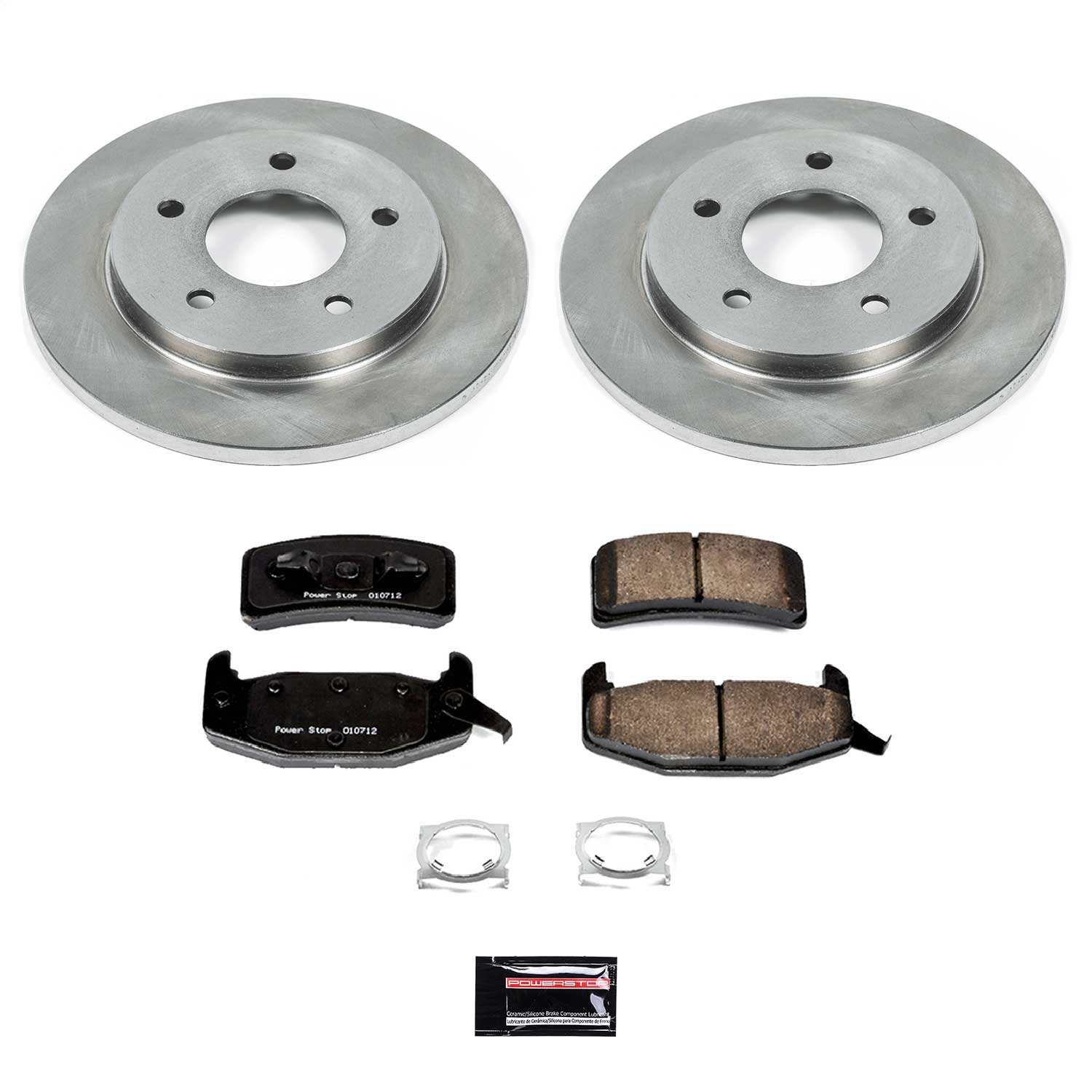 Power Stop - KOE1501 - Rear - Disc Brake Pad and Rotor Kit
