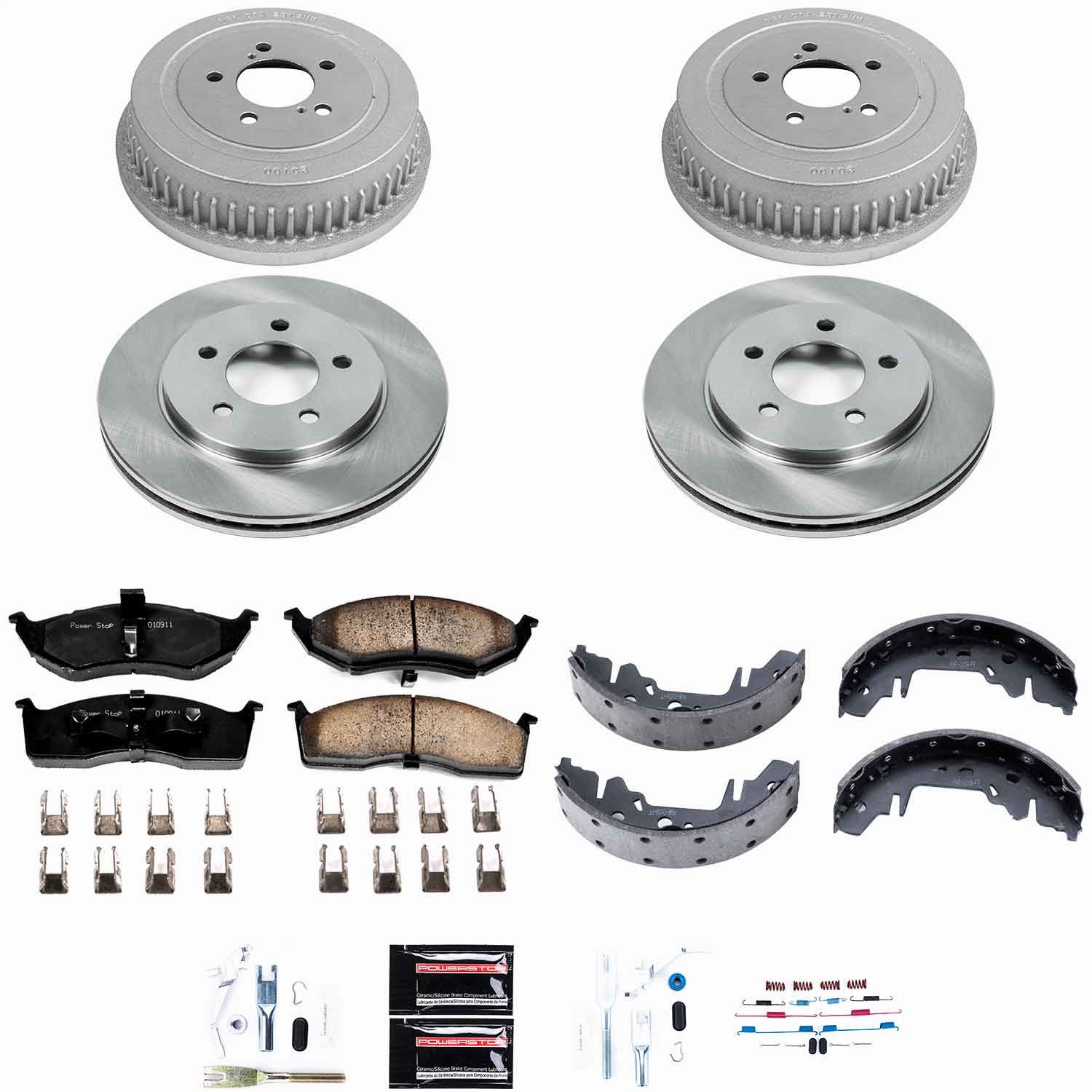 Power Stop - KOE15011DK - Complete Vehicle Disc/Drum Brake Kit