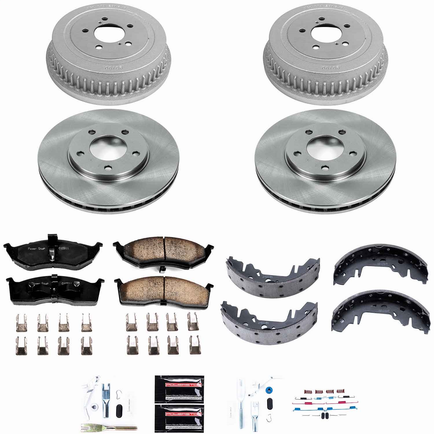 Power Stop - KOE15012DK - Complete Vehicle Disc/Drum Brake Kit