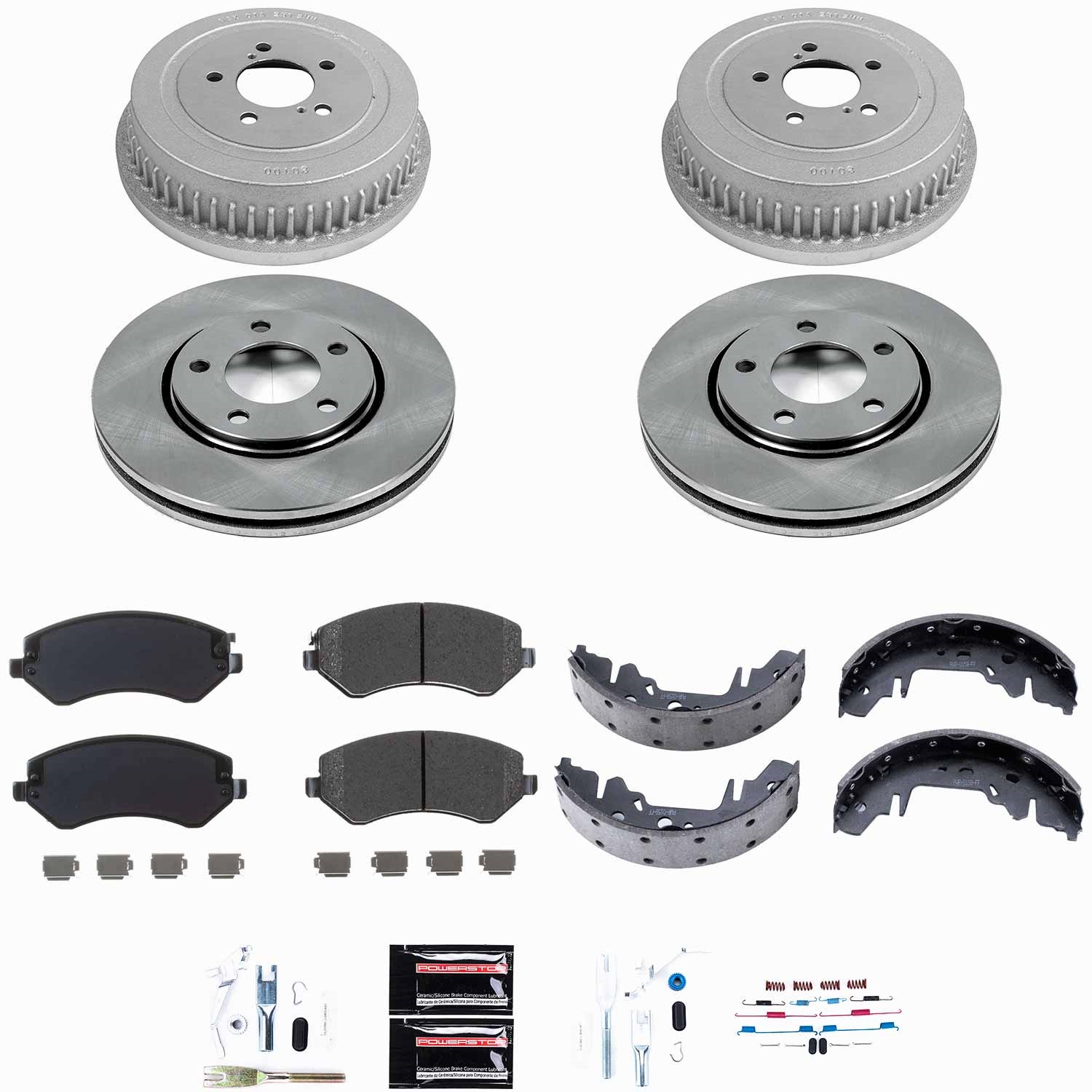 Power Stop - KOE15013DK - Complete Vehicle Disc/Drum Brake Kit
