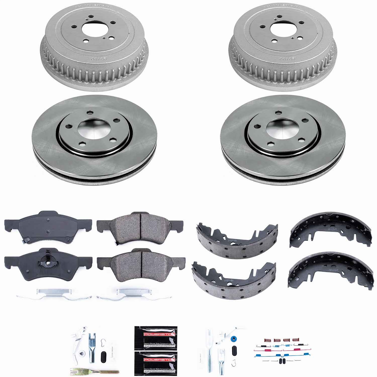 Power Stop - KOE15014DK - Complete Vehicle Disc/Drum Brake Kit