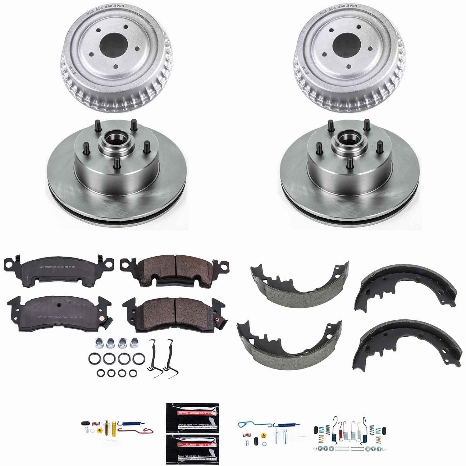 Power Stop - KOE15022DK - Complete Vehicle Disc/Drum Brake Kit