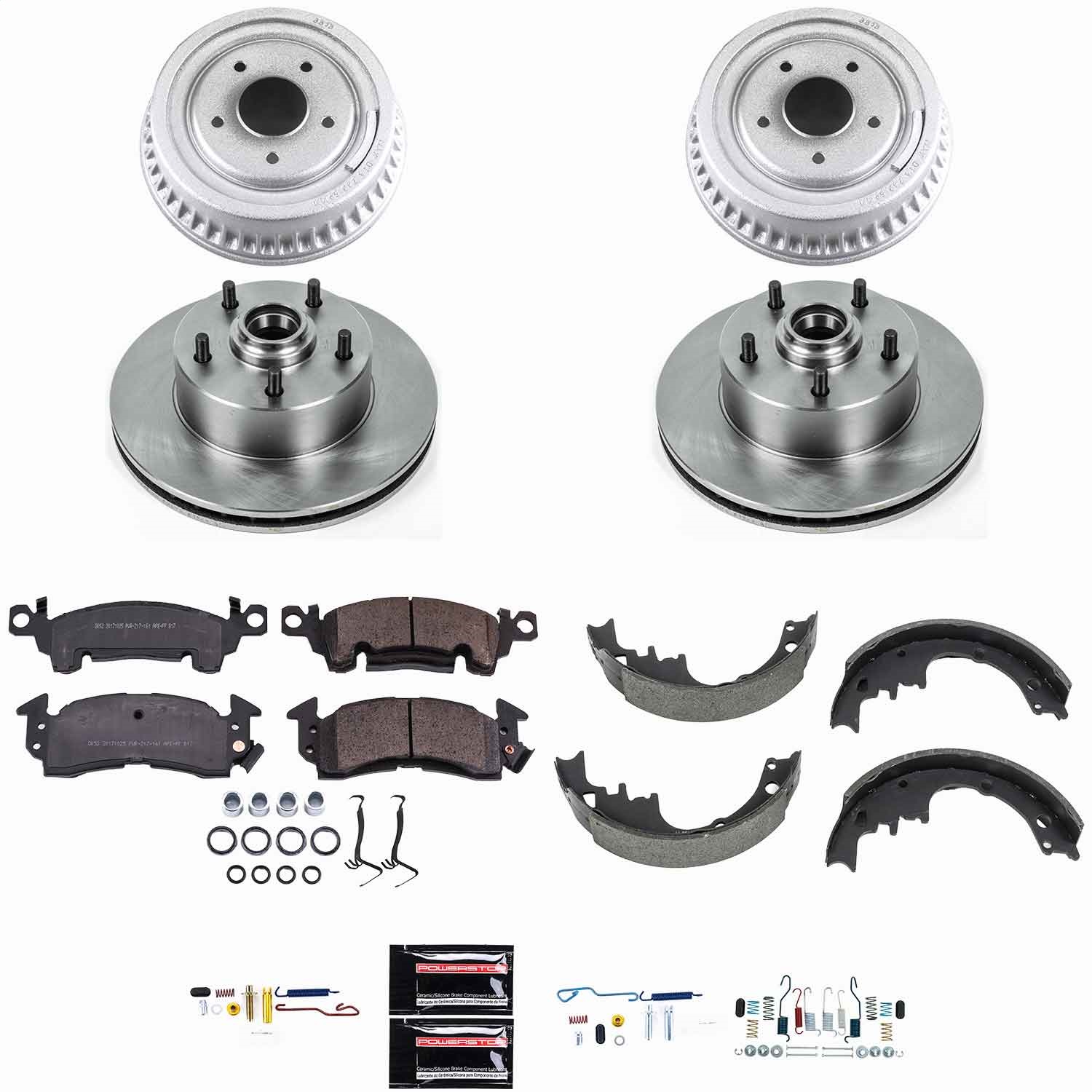 Power Stop - KOE15024DK - Complete Vehicle Disc/Drum Brake Kit