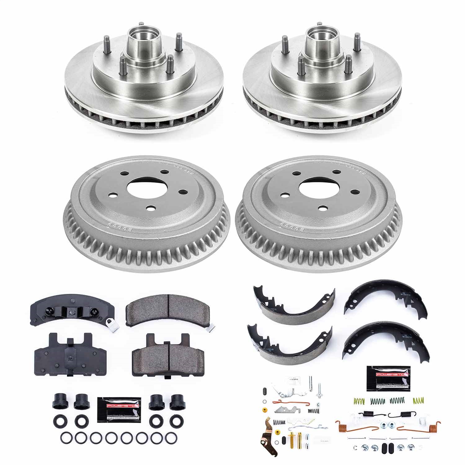 Power Stop - KOE15032DK - Complete Vehicle Disc/Drum Brake Kit