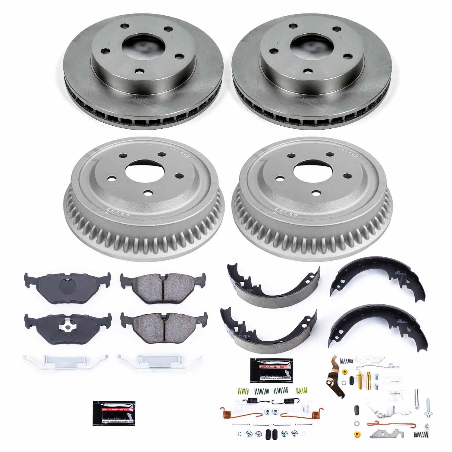 Power Stop - KOE15033DK - Complete Vehicle Disc/Drum Brake Kit
