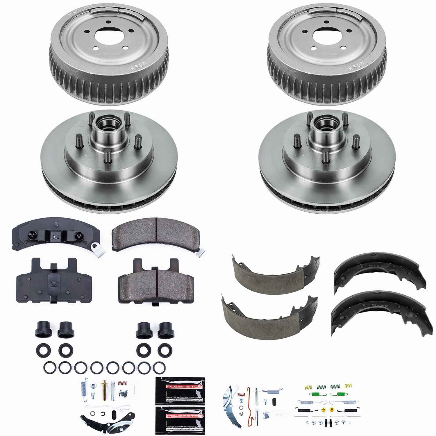 Power Stop - KOE15036DK - Complete Vehicle Disc/Drum Brake Kit