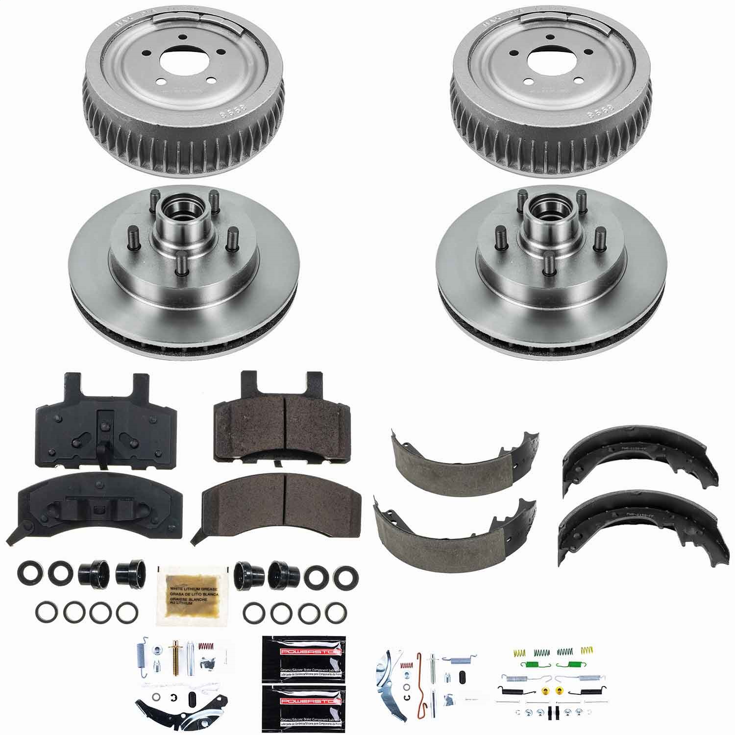 Power Stop - KOE15038DK - Complete Vehicle Disc/Drum Brake Kit