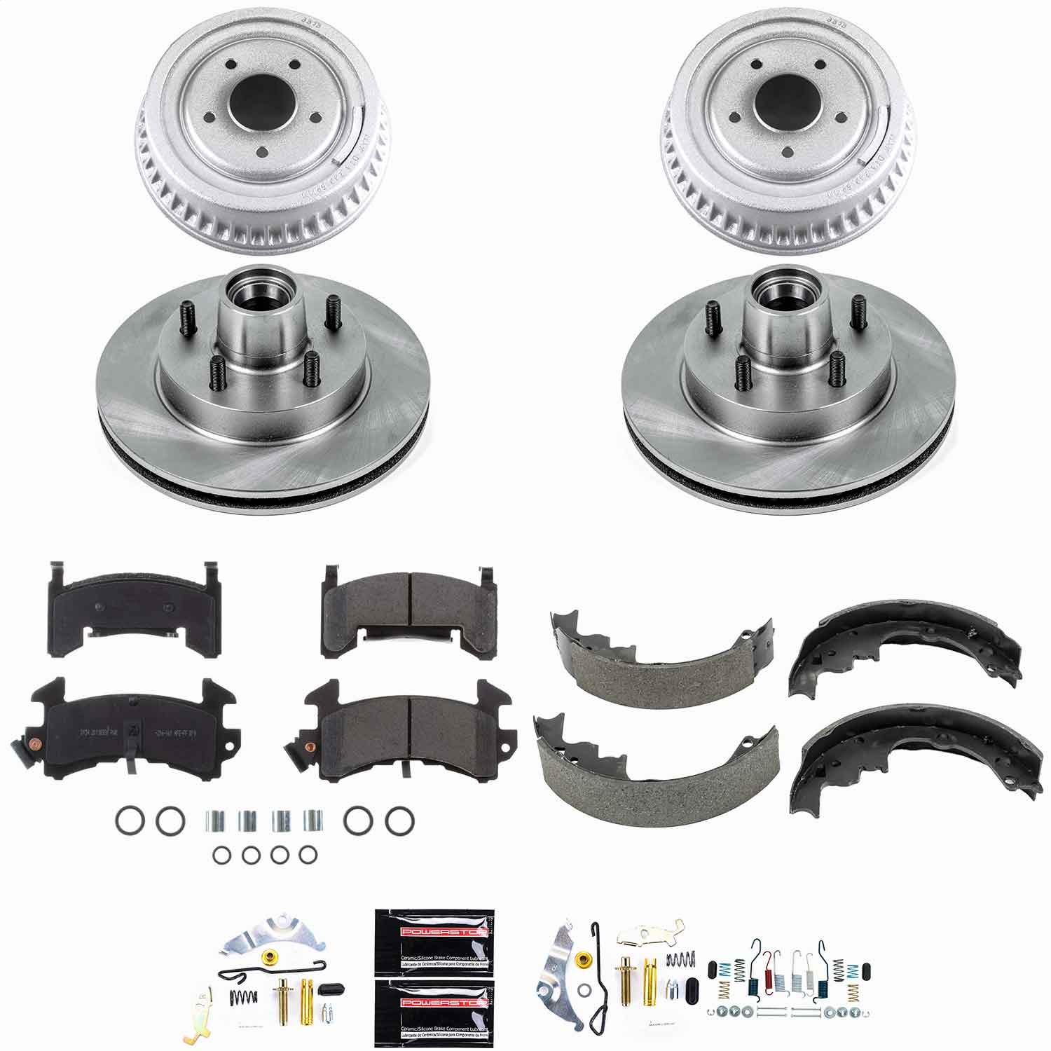 Power Stop - KOE15042DK - Complete Vehicle Disc/Drum Brake Kit