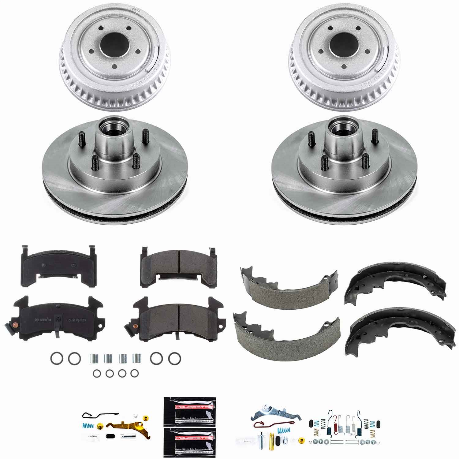Power Stop - KOE15044DK - Complete Vehicle Disc/Drum Brake Kit