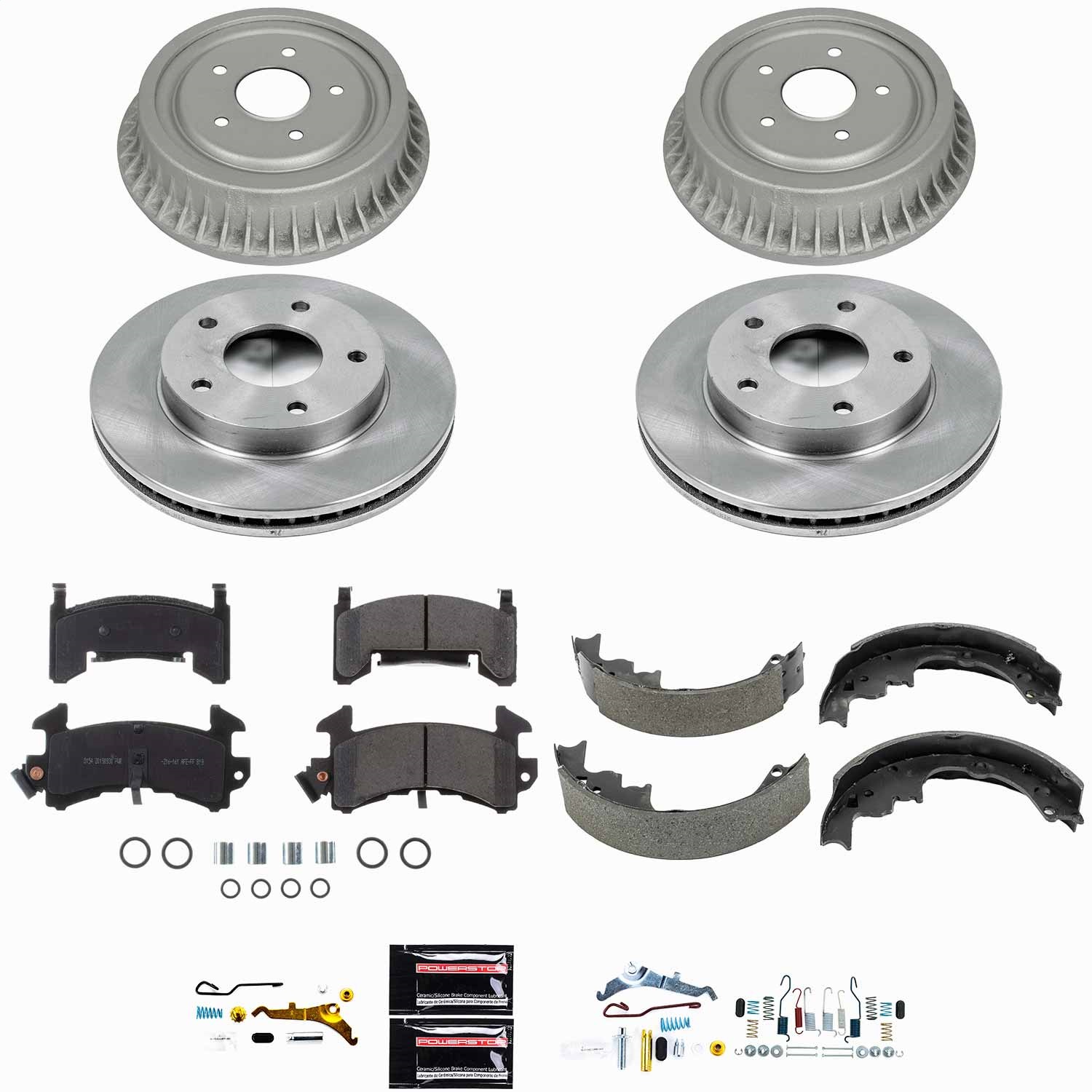 Power Stop - KOE15053DK - Complete Vehicle Disc/Drum Brake Kit