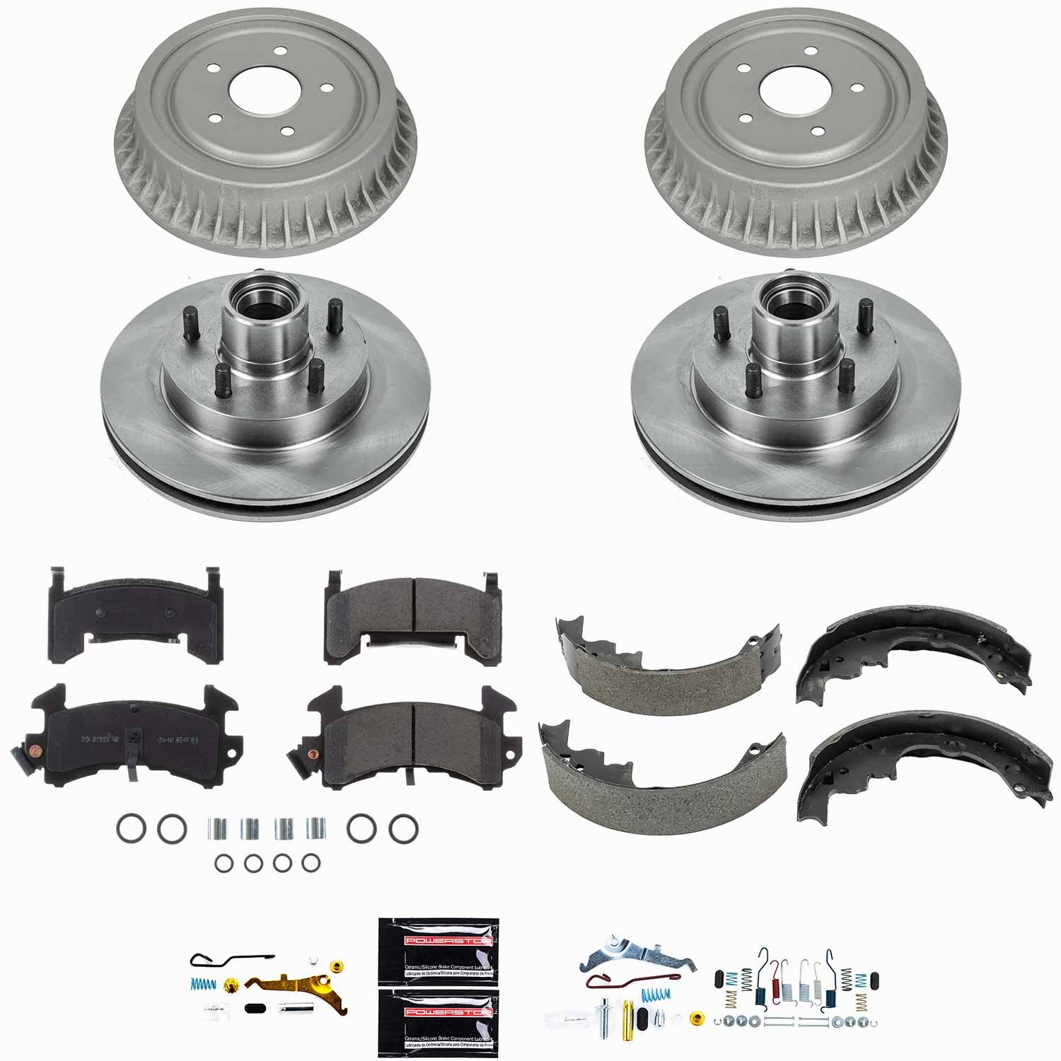 Power Stop - KOE15054DK - Complete Vehicle Disc/Drum Brake Kit