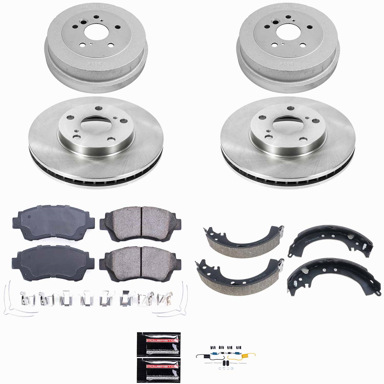 Power Stop - KOE15060DK - Complete Vehicle Disc/Drum Brake Kit