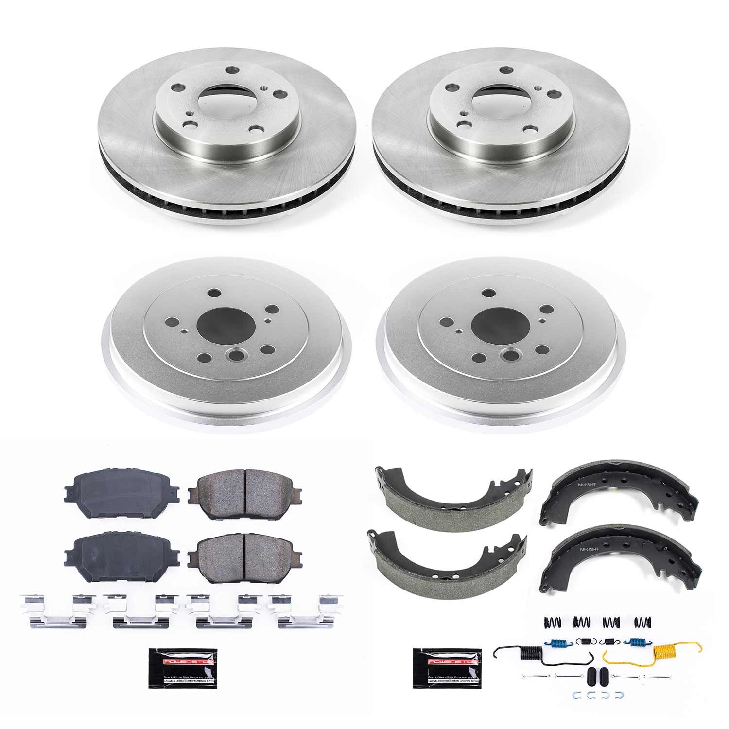 Power Stop - KOE15061DK - Complete Vehicle Disc/Drum Brake Kit