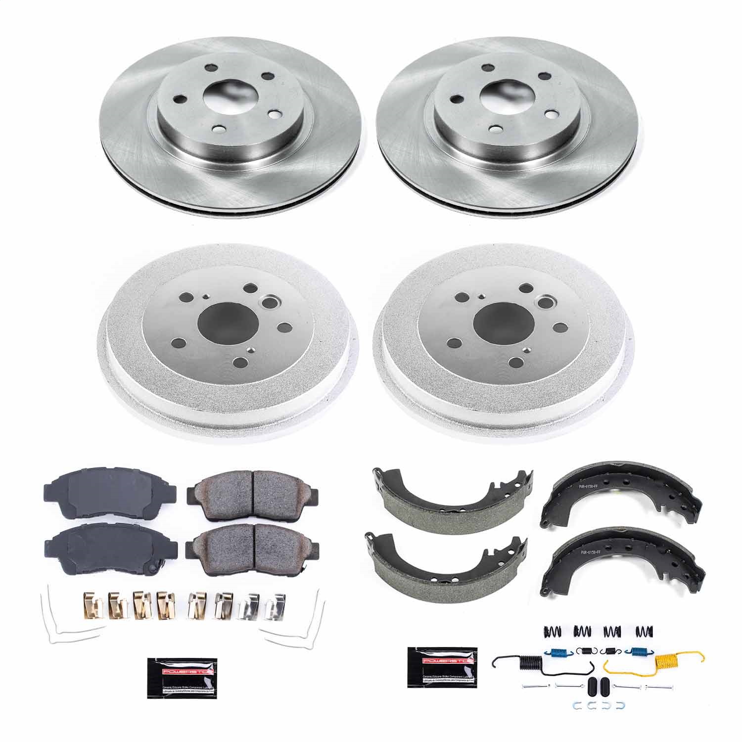 Power Stop - KOE15062DK - Complete Vehicle Disc/Drum Brake Kit