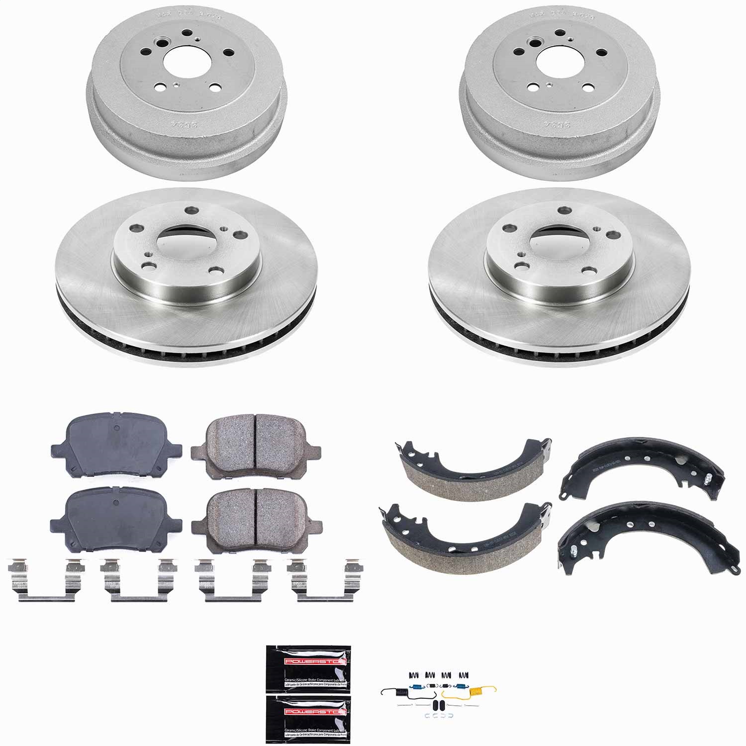 Power Stop - KOE15064DK - Complete Vehicle Disc/Drum Brake Kit