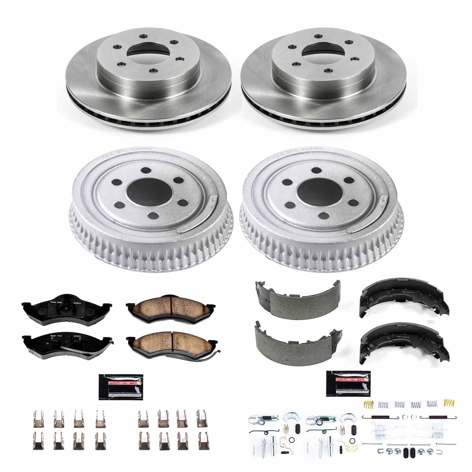 Power Stop - KOE15071DK - Complete Vehicle Disc/Drum Brake Kit