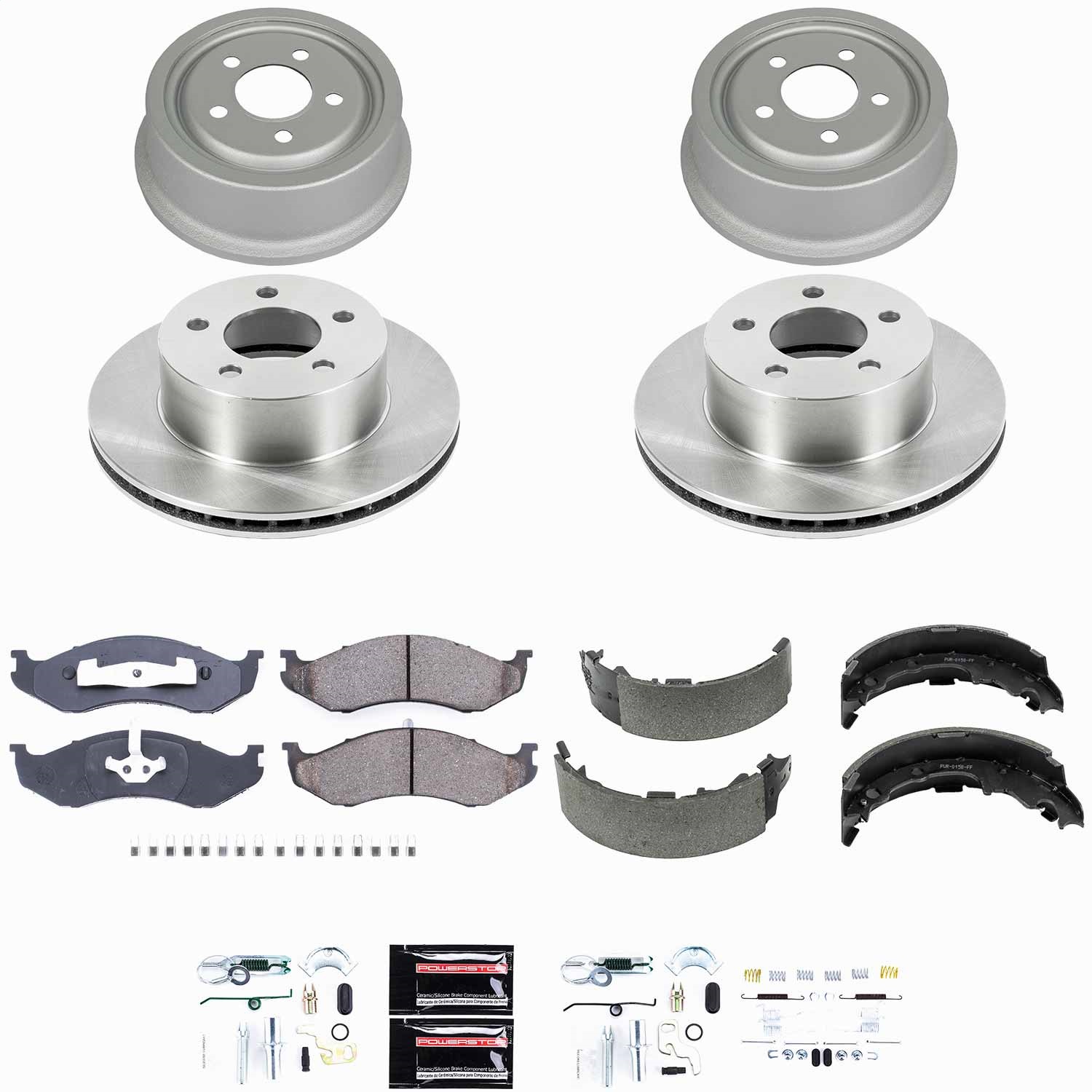 Power Stop - KOE15073DK - Complete Vehicle Disc/Drum Brake Kit