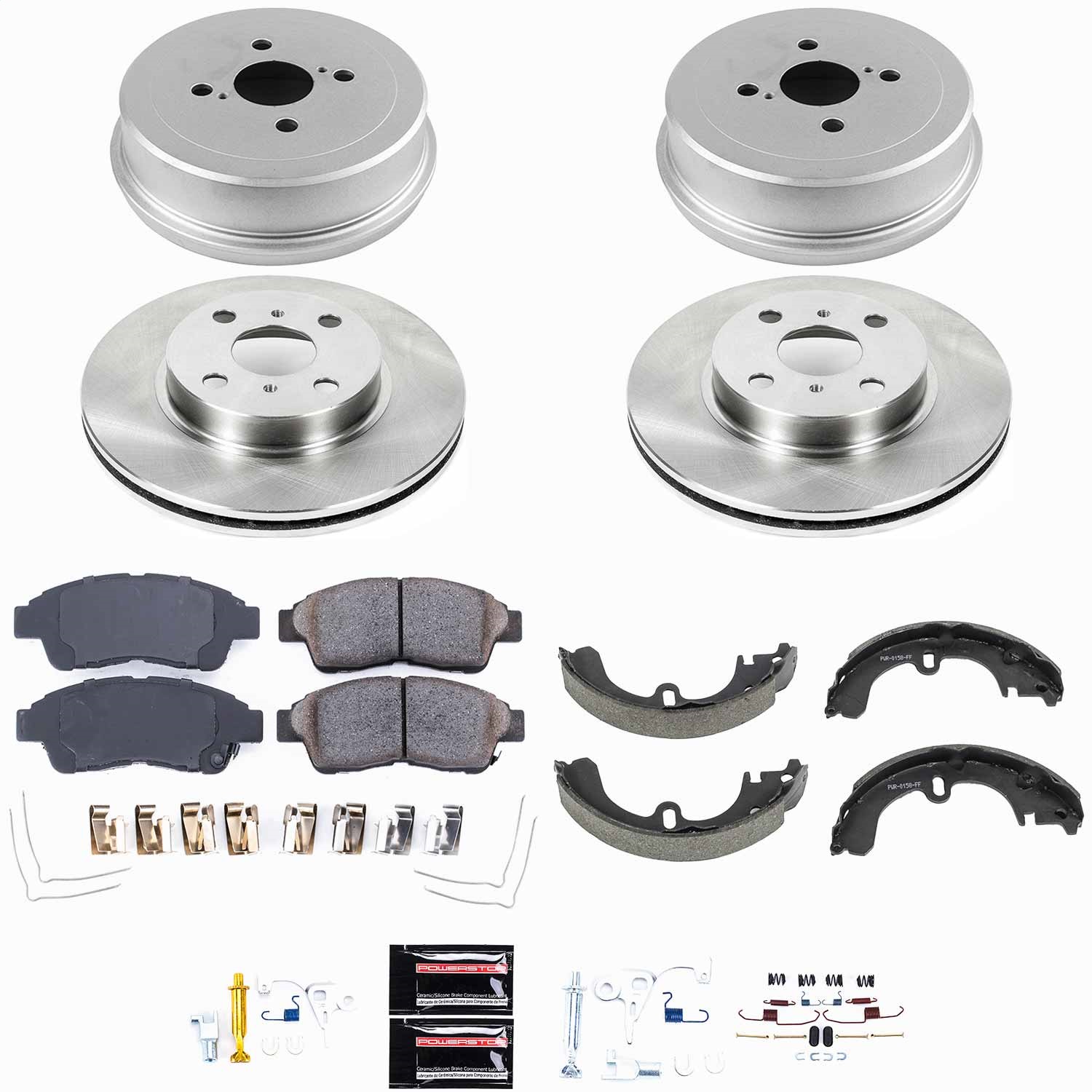 Power Stop - KOE15079DK - Complete Vehicle Disc/Drum Brake Kit