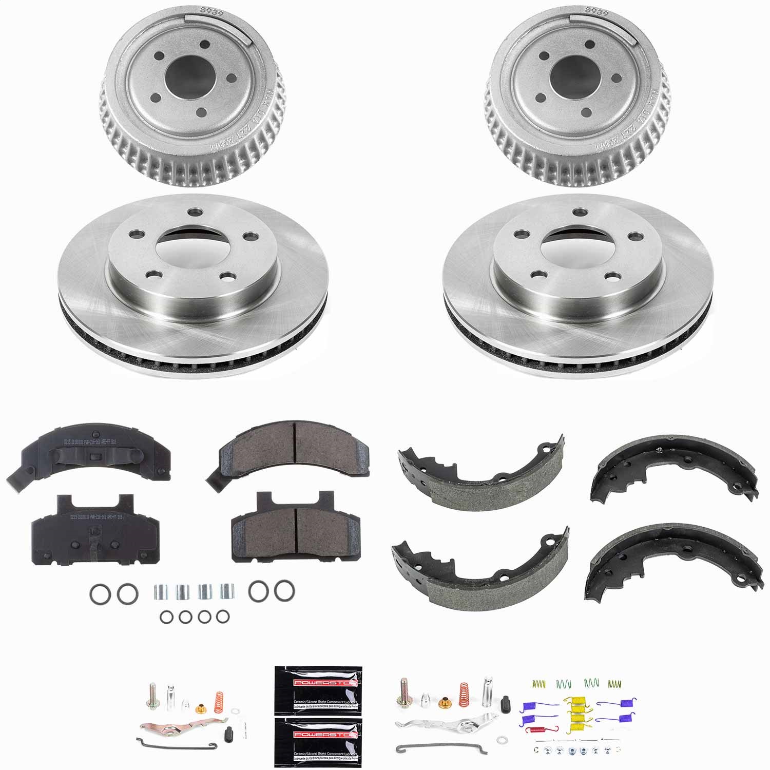 Power Stop - KOE15080DK - Complete Vehicle Disc/Drum Brake Kit