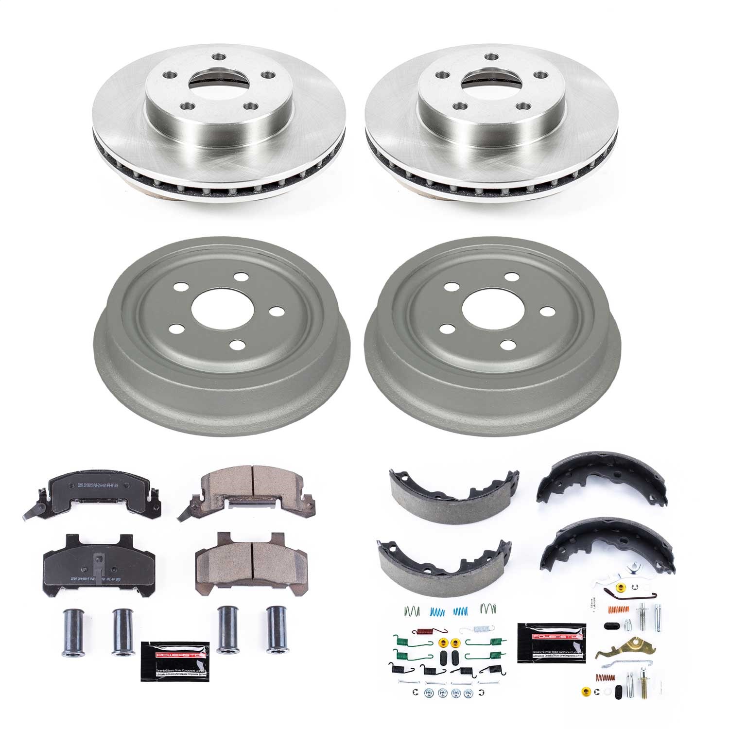 Power Stop - KOE15082DK - Complete Vehicle Disc/Drum Brake Kit