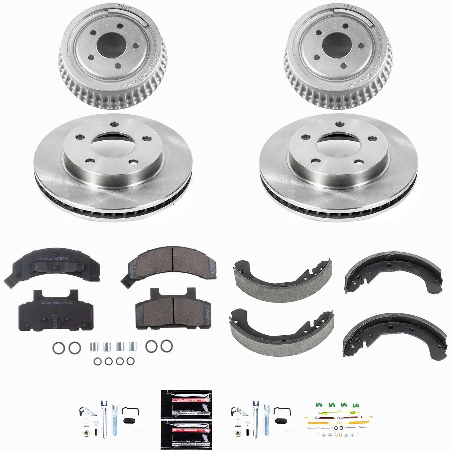Power Stop - KOE15084DK - Complete Vehicle Disc/Drum Brake Kit