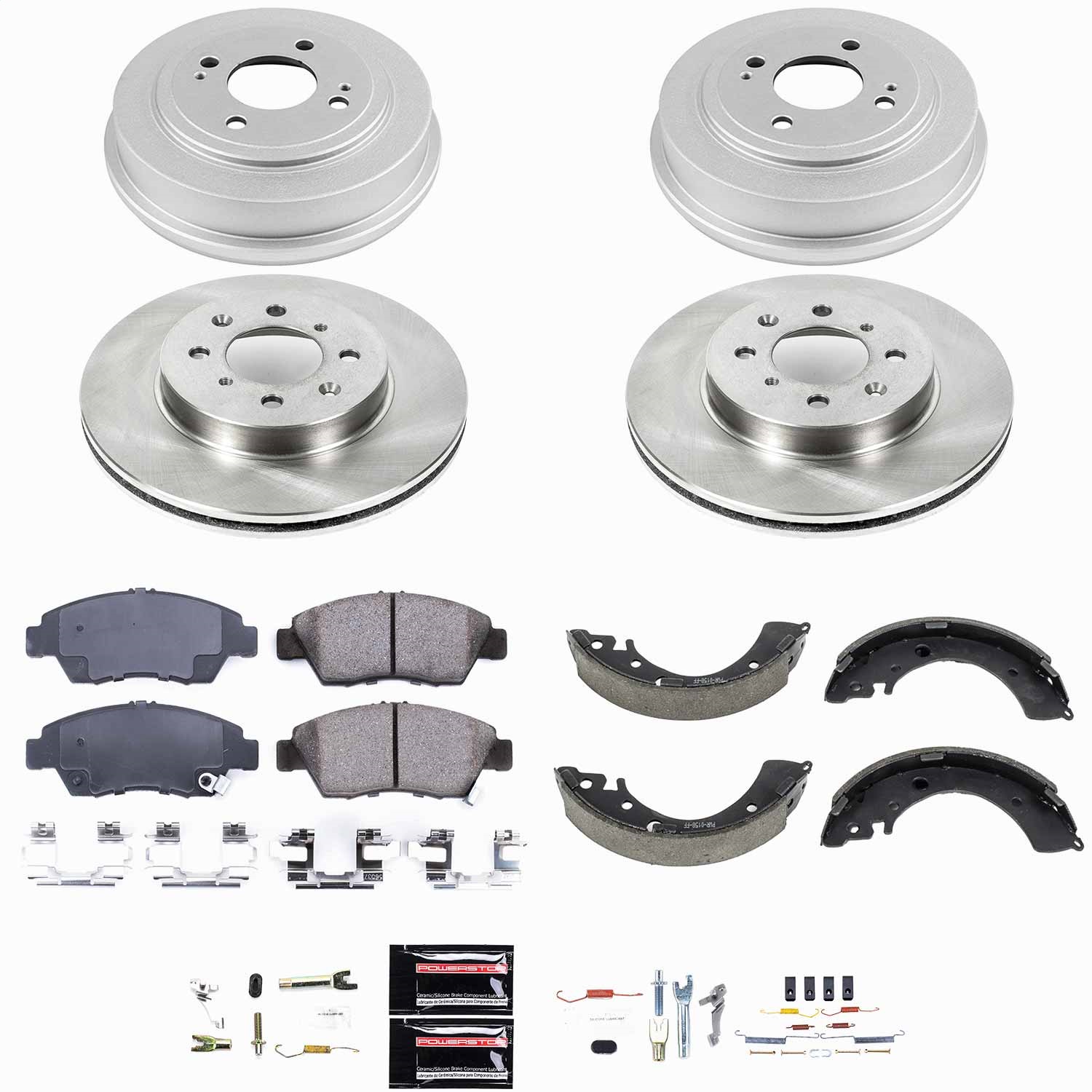 Power Stop - KOE15088DK - Complete Vehicle Disc/Drum Brake Kit