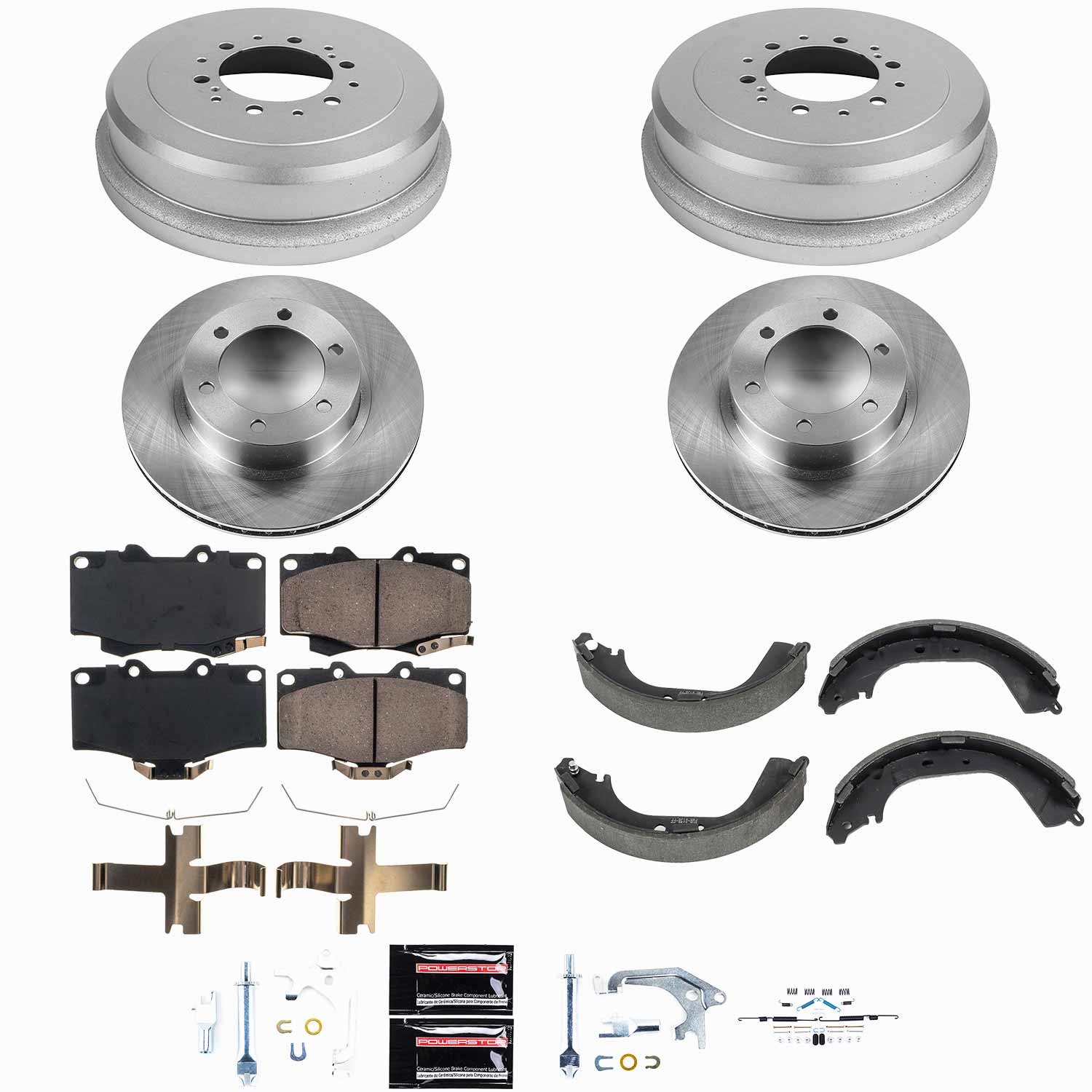 Power Stop - KOE15096DK - Complete Vehicle Disc/Drum Brake Kit
