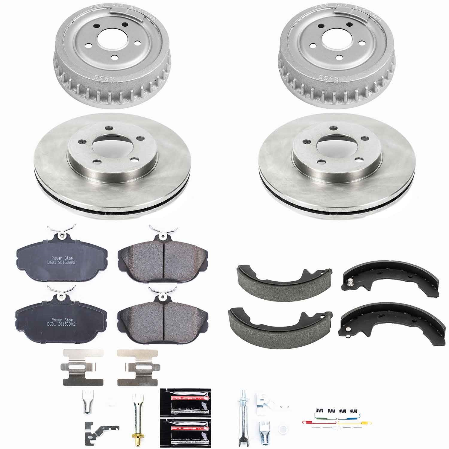 Power Stop - KOE15101DK - Complete Vehicle Disc/Drum Brake Kit