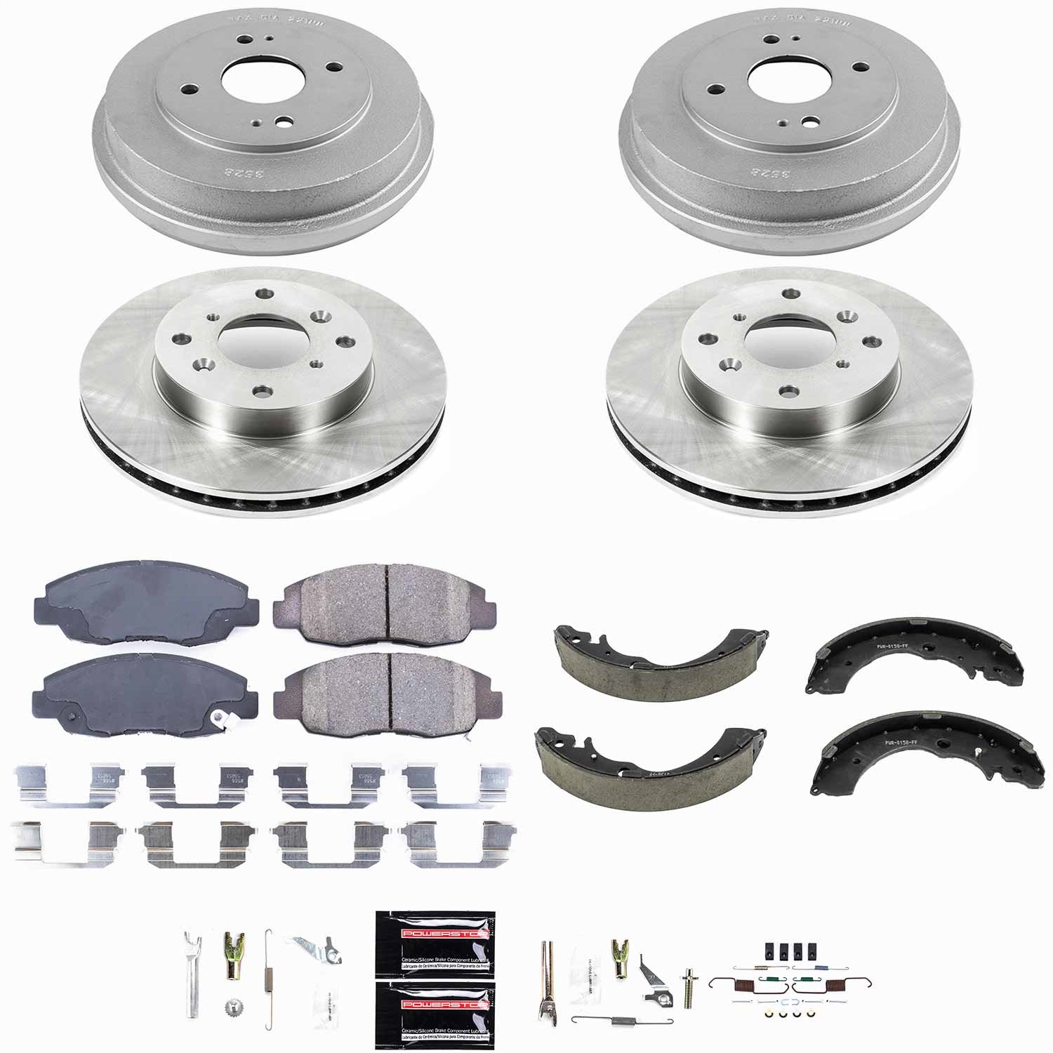 Power Stop - KOE15106DK - Complete Vehicle Disc/Drum Brake Kit