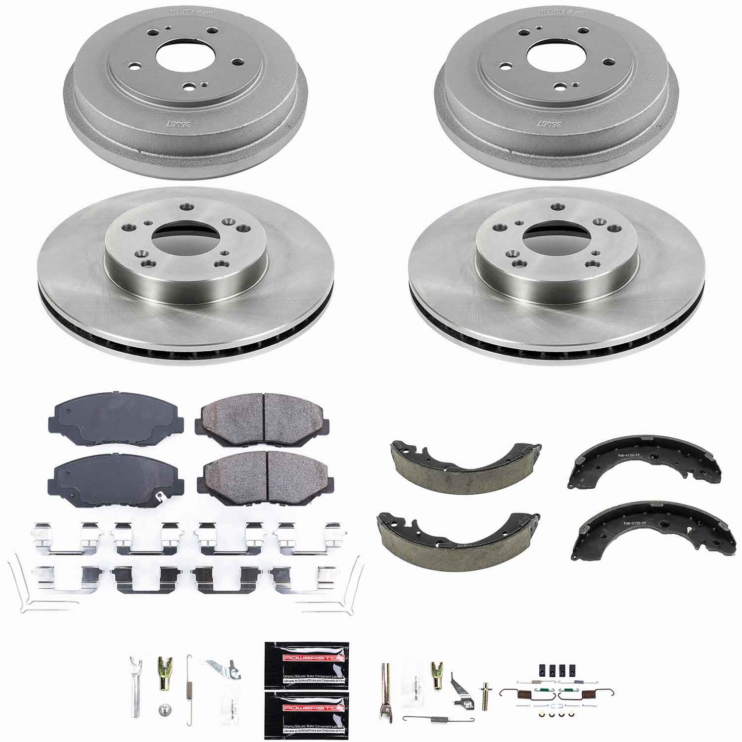 Power Stop - KOE15107DK - Complete Vehicle Disc/Drum Brake Kit